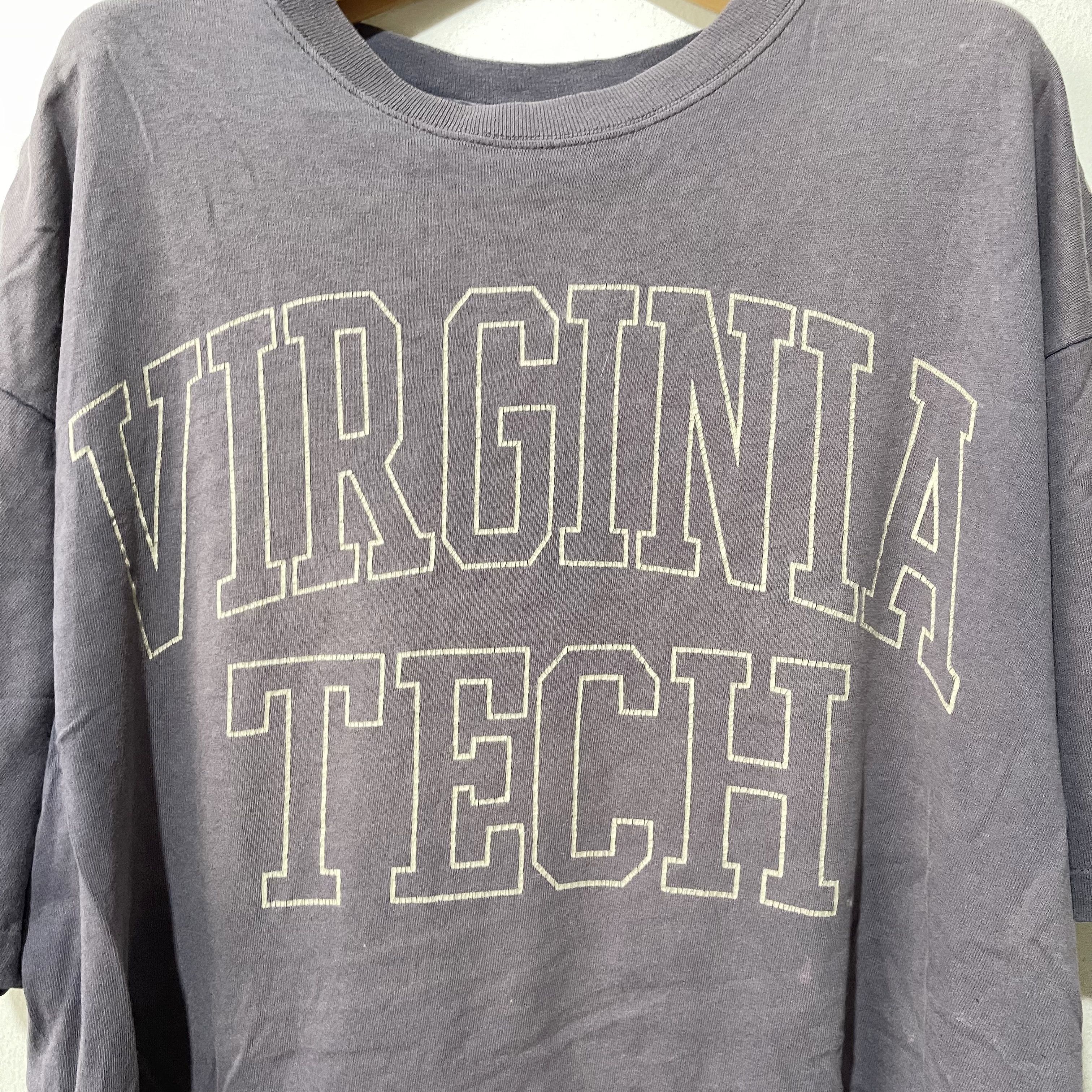Vintage Vintage 90s Virginia Tech Shirt Size US XL / EU 56 / 4 - 2 Thumbnail