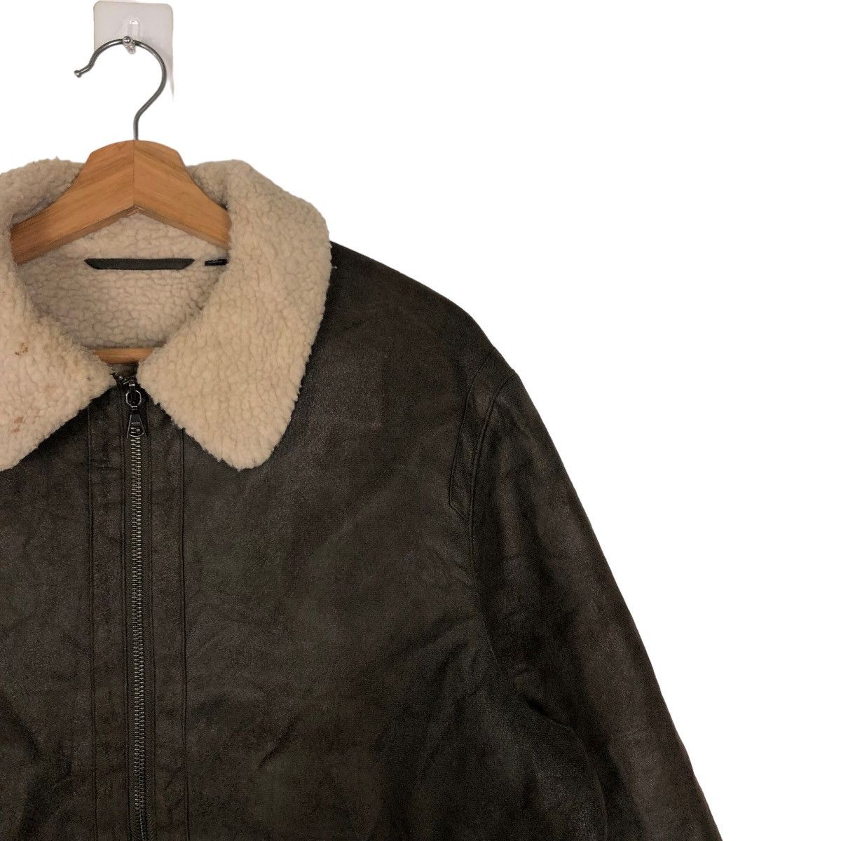 Japanese Brand 🔥90’s VINTAGE SOFT LEATHER JACKET SHERLING UNIQLO JAPAN Size US XL / EU 56 / 4 - 6 Thumbnail