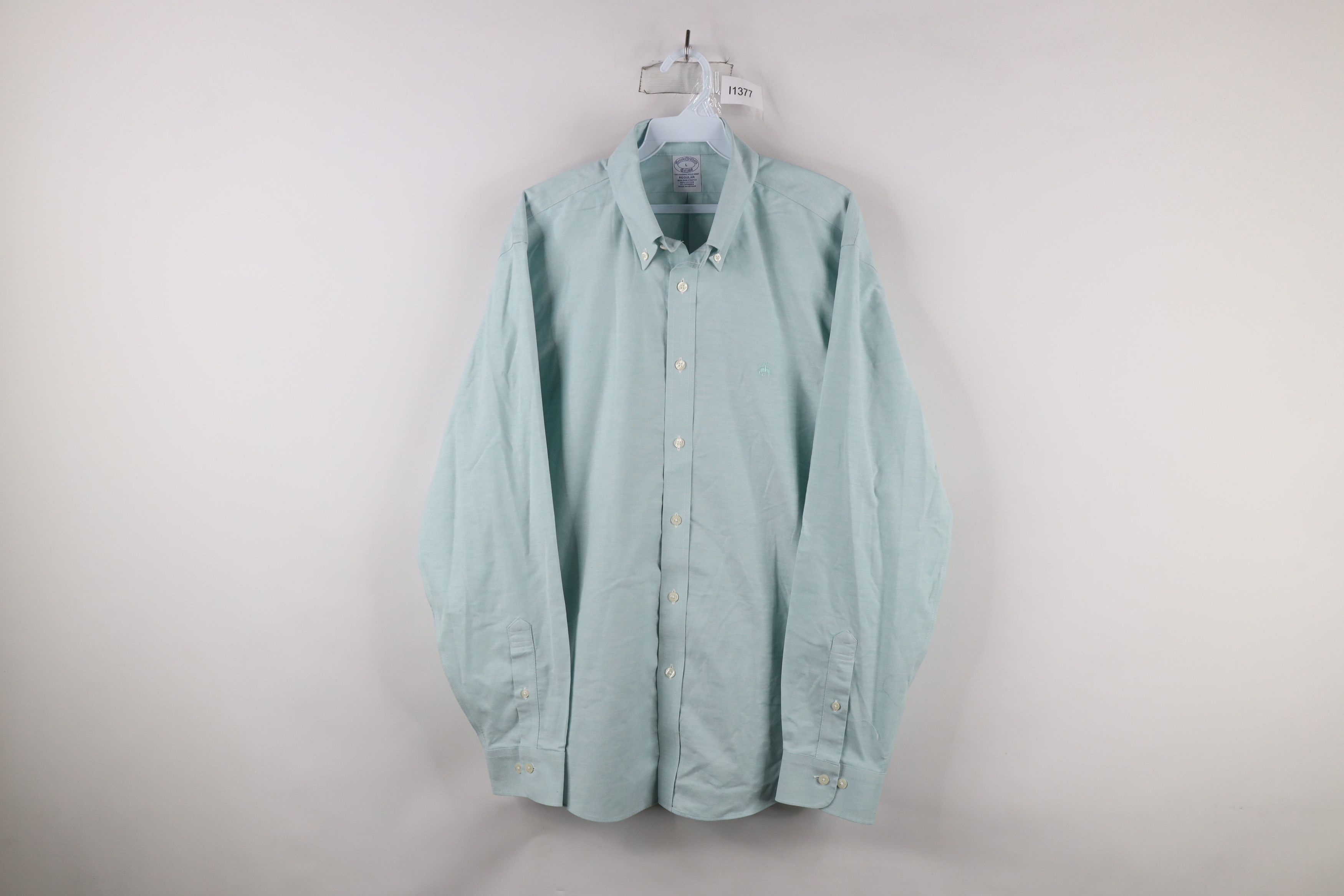 Brooks Brothers × Vintage Brooks Brothers Stretch Original Cotton Button Down Shirt Size US L / EU 52-54 / 3 - 1 Thumbnail