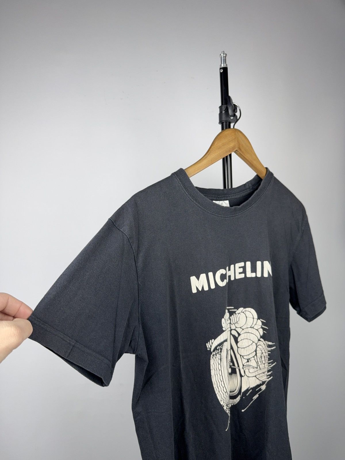 Vintage 90s Vintage Michelin Moto Racing Bibendum Tee Black Faded L Size US L / EU 52-54 / 3 - 6 Thumbnail