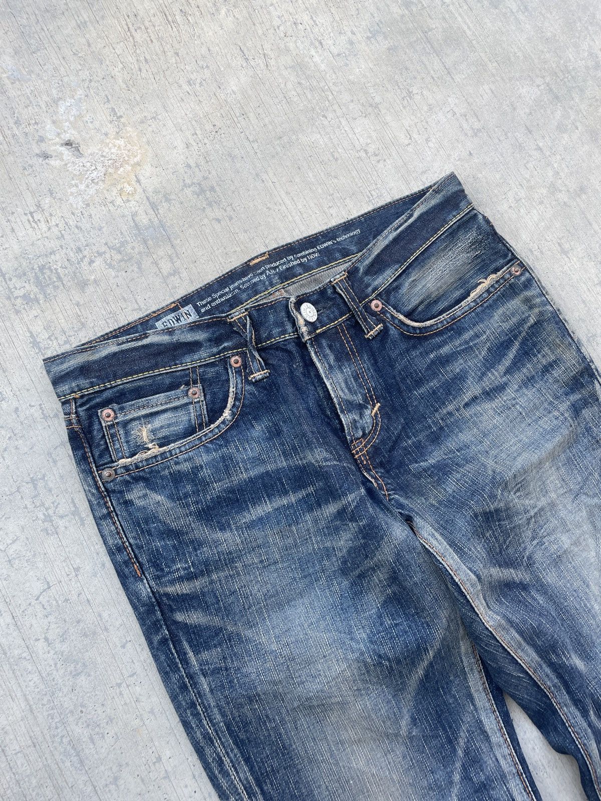 Japanese Brand VINTAGE 2000s JAPANESE BRAND EDWIN FLARE JEAN Size US 29 - 3 Thumbnail