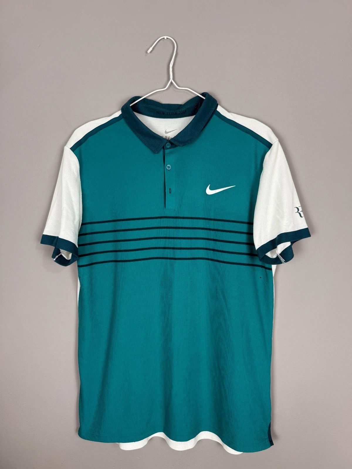 Nike Nike Roger Federer RF 2015 US Open Tennis Polo Shirt Size US L / EU 52-54 / 3 - 1 Thumbnail