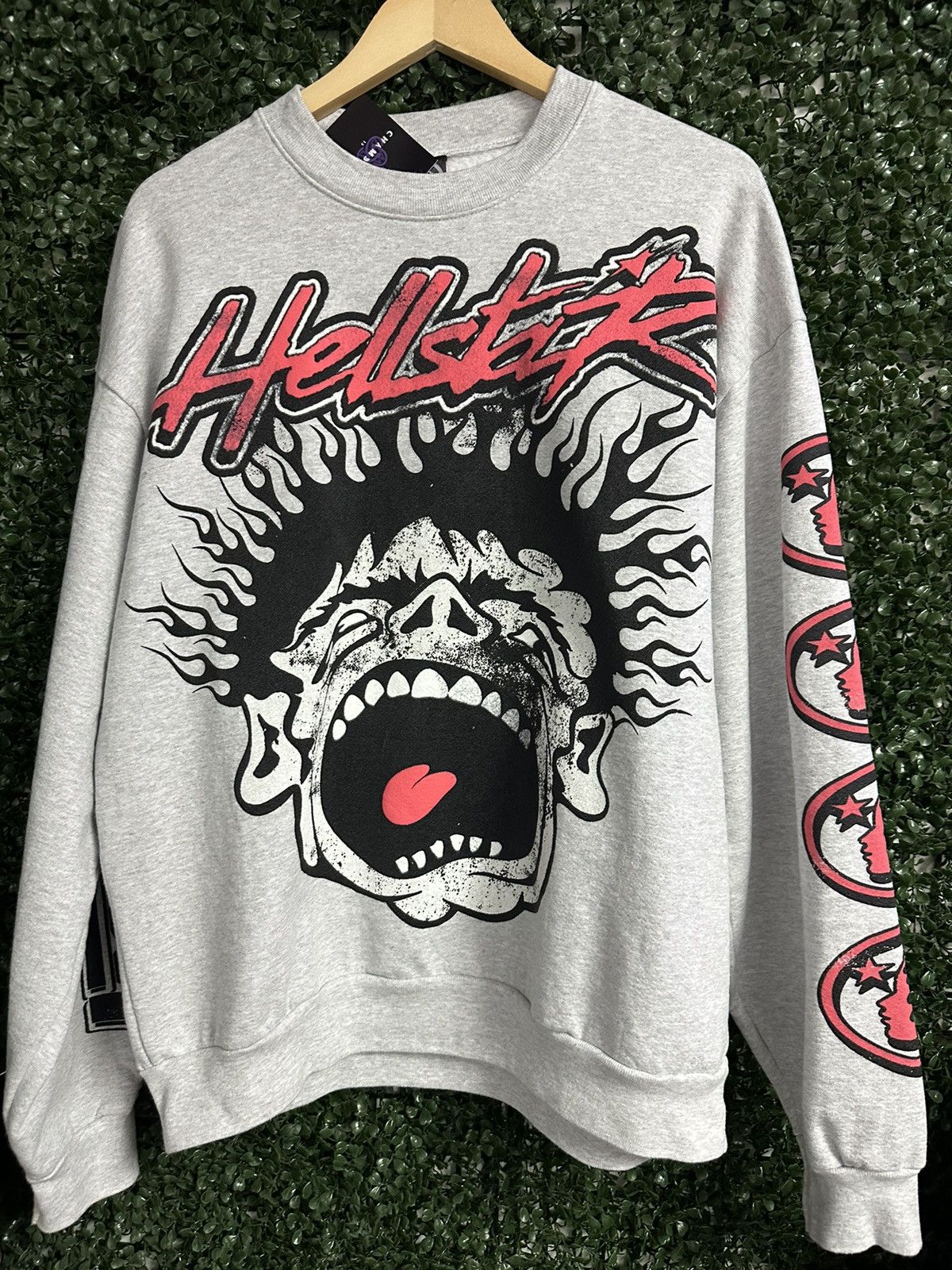 HELLSTAR Hellstar sounds Like Crewneck Grey Size US L / EU 52-54 / 3 - 1 Thumbnail