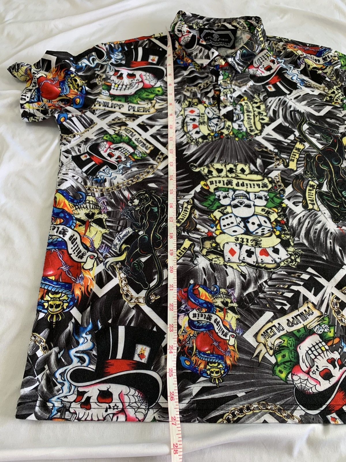 Philipp Plein Philip plein platinum cut polo shirt with ed hardy style Size US M / EU 48-50 / 2 - 12 Thumbnail