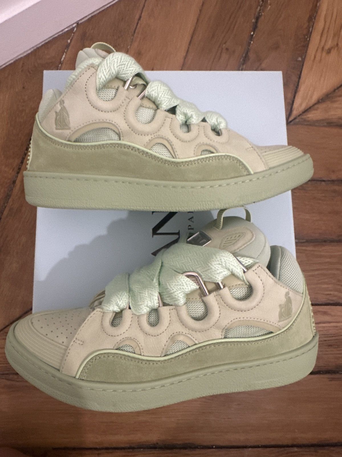 Lanvin Curb Sneaker Almond Size US 10 / EU 43 - 4 Thumbnail