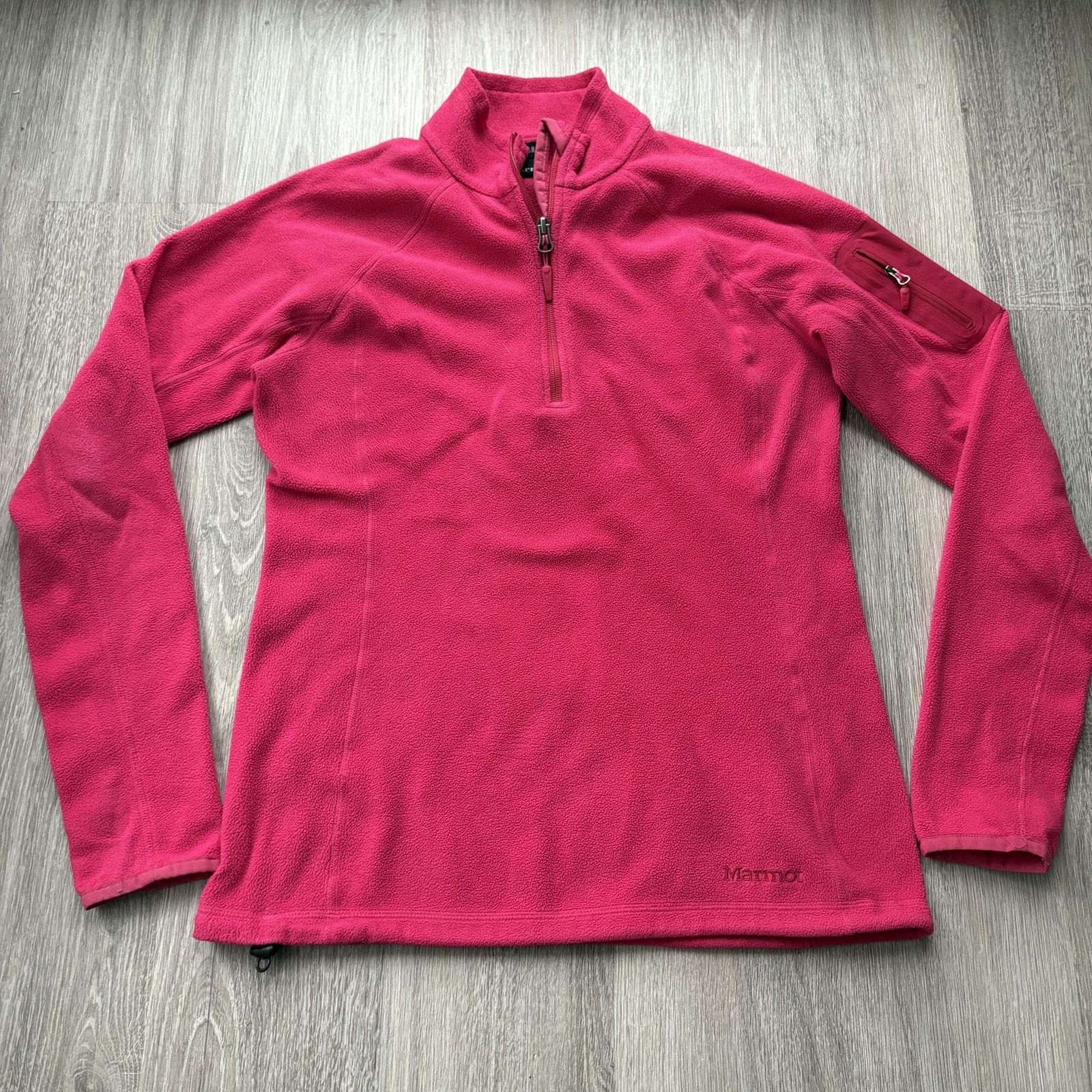 Marmot Marmot Women's 1/4 Zip Fleece Pullover Hiking Outdoor Pink M Size S / US 4 / IT 40 - 1 Thumbnail