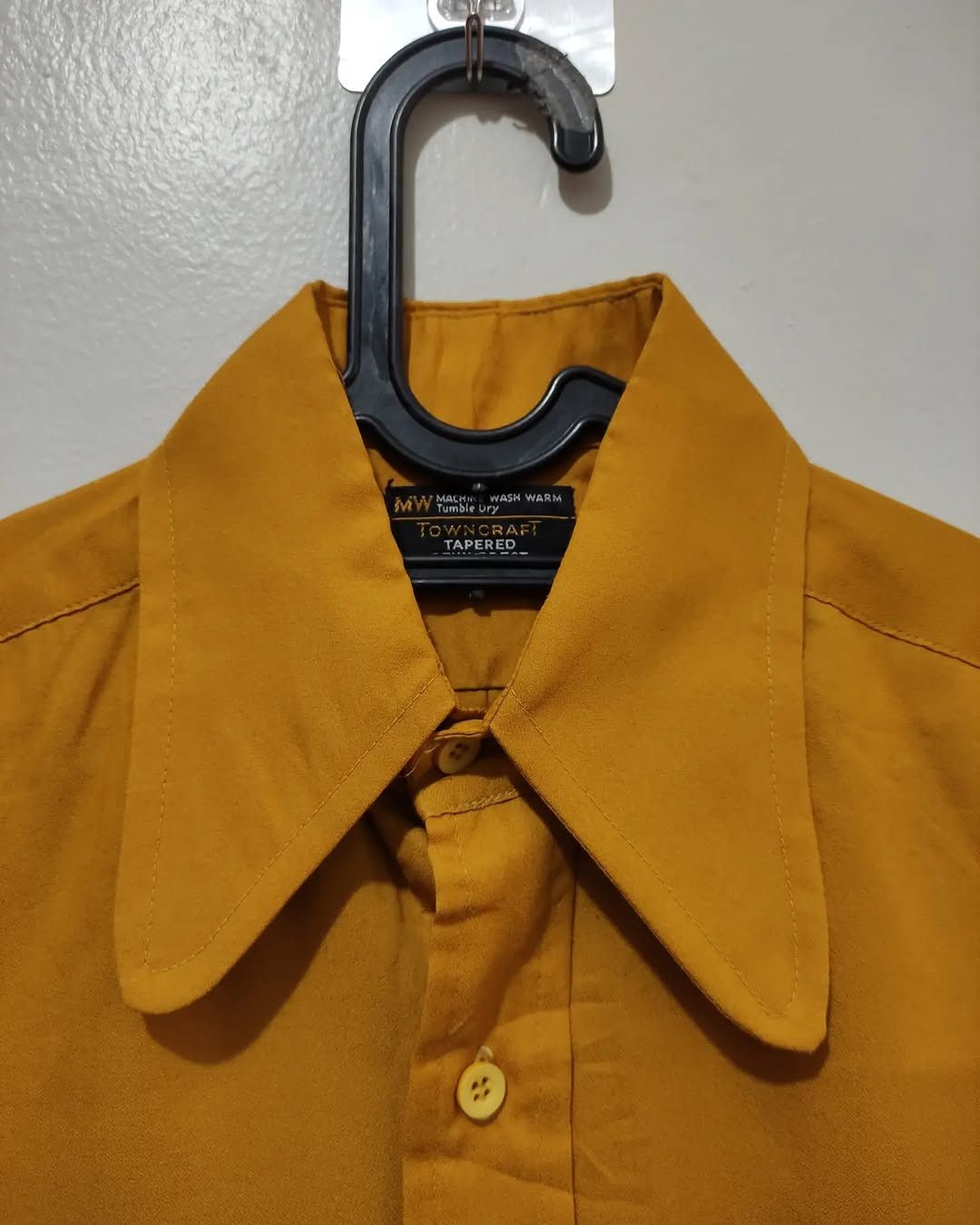 Towncraft 70s Towncraft Mustard Tapered Vintage shirt Size US M / EU 48-50 / 2 - 3 Thumbnail