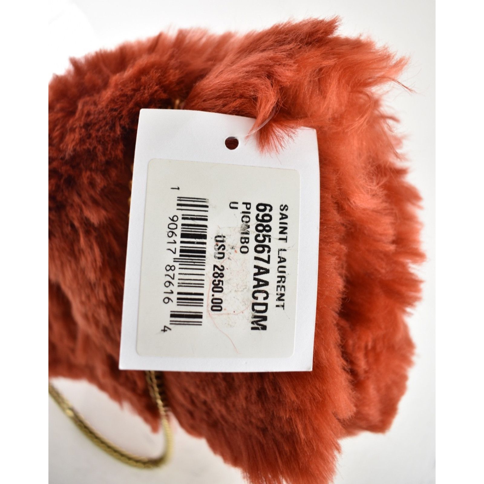 Yves Saint Laurent Saint Laurent Small Kate YSL Red Reversible Faux Fur Bag Size ONE SIZE - 24 Thumbnail