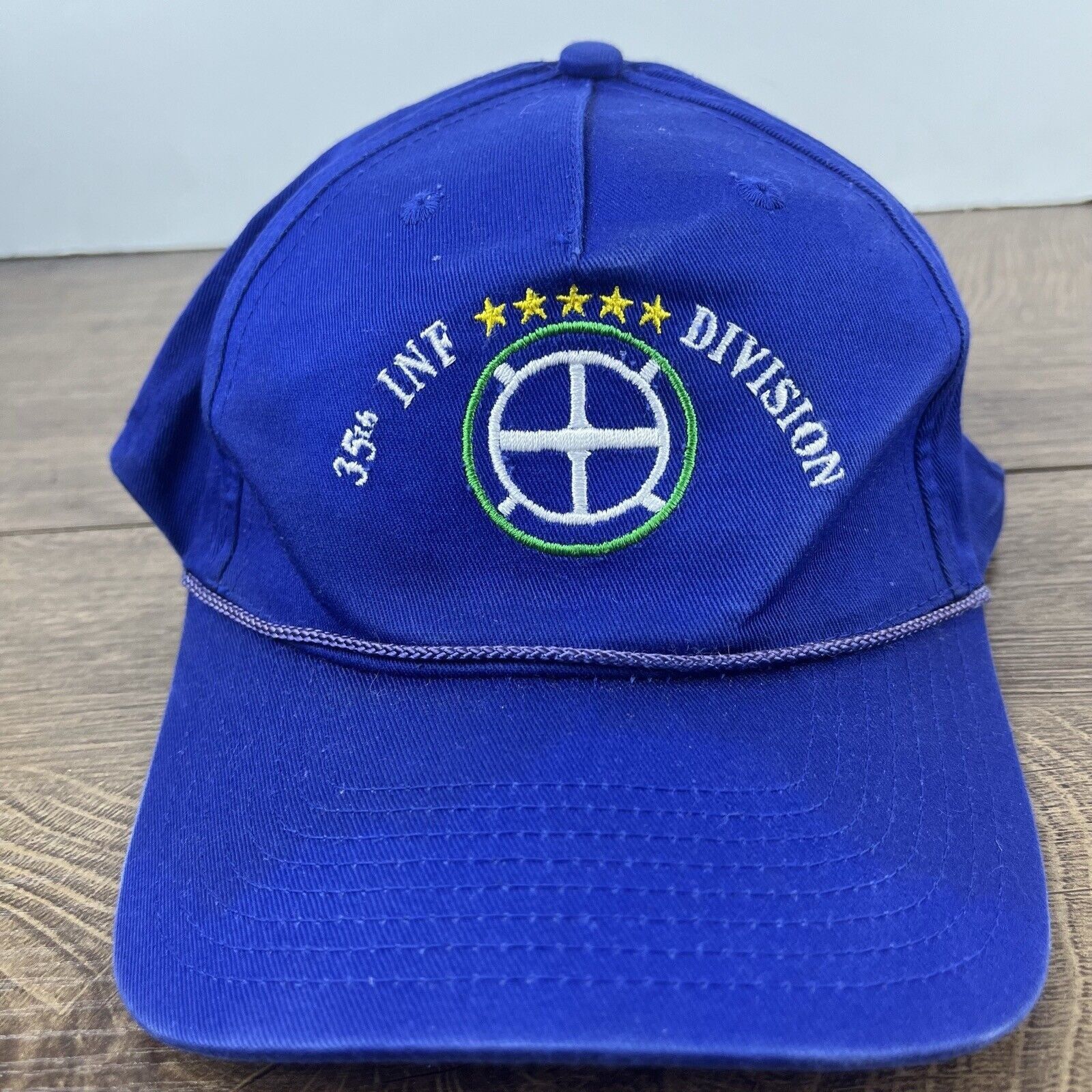 Other 35th Inf Division Hat Infrantry Snapback Hat Blue Adjustable Size ONE SIZE - 4 Thumbnail
