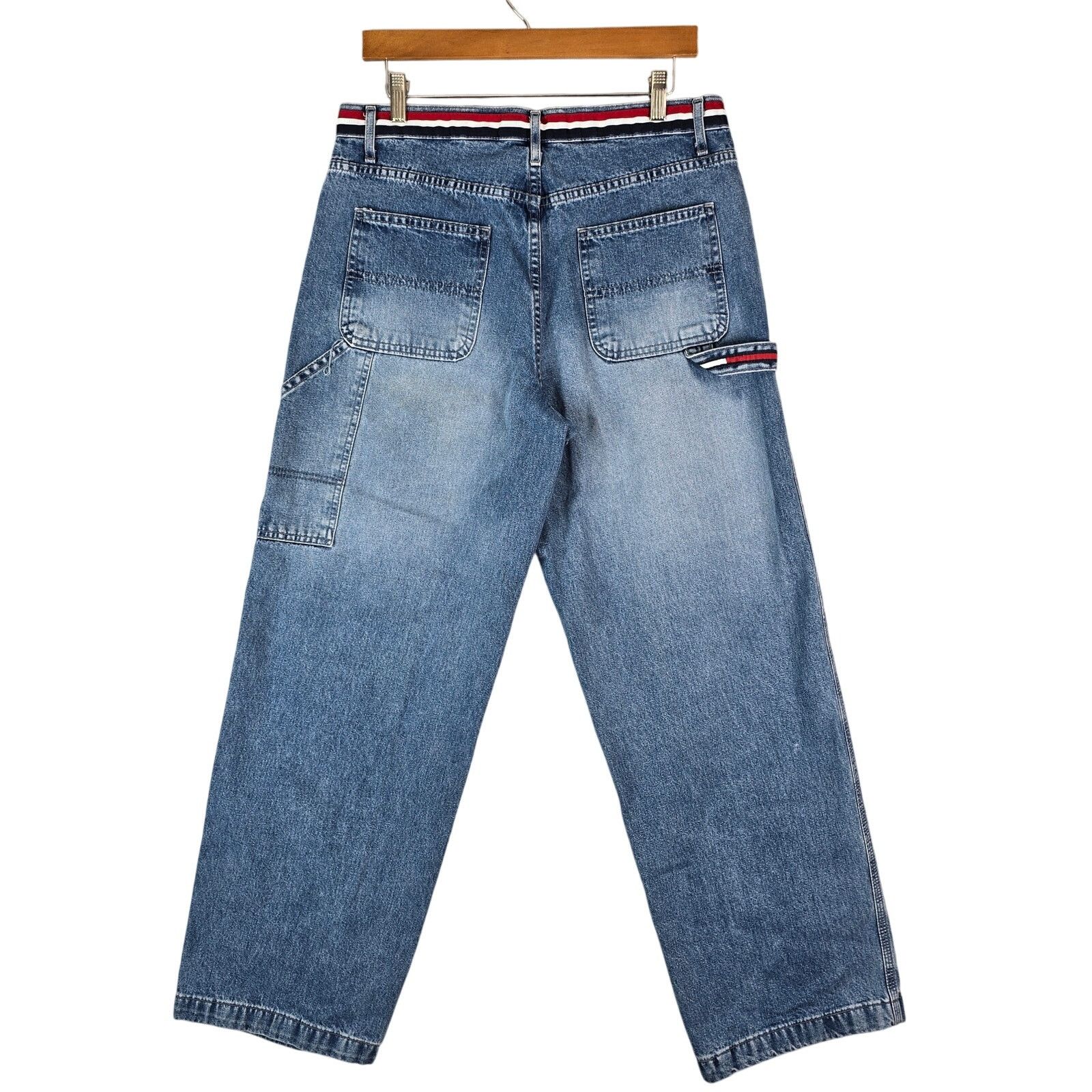 Tommy Hilfiger Vintage Tommy Hilfiger Carpenter Jeans Womens 12 32x30 Baggy Size 34" / US 12 / IT 48 - 3 Thumbnail