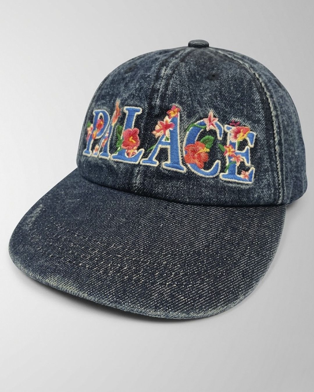 Palace Palace Hibiscus Embroidered Denim Size ONE SIZE - 1 Thumbnail