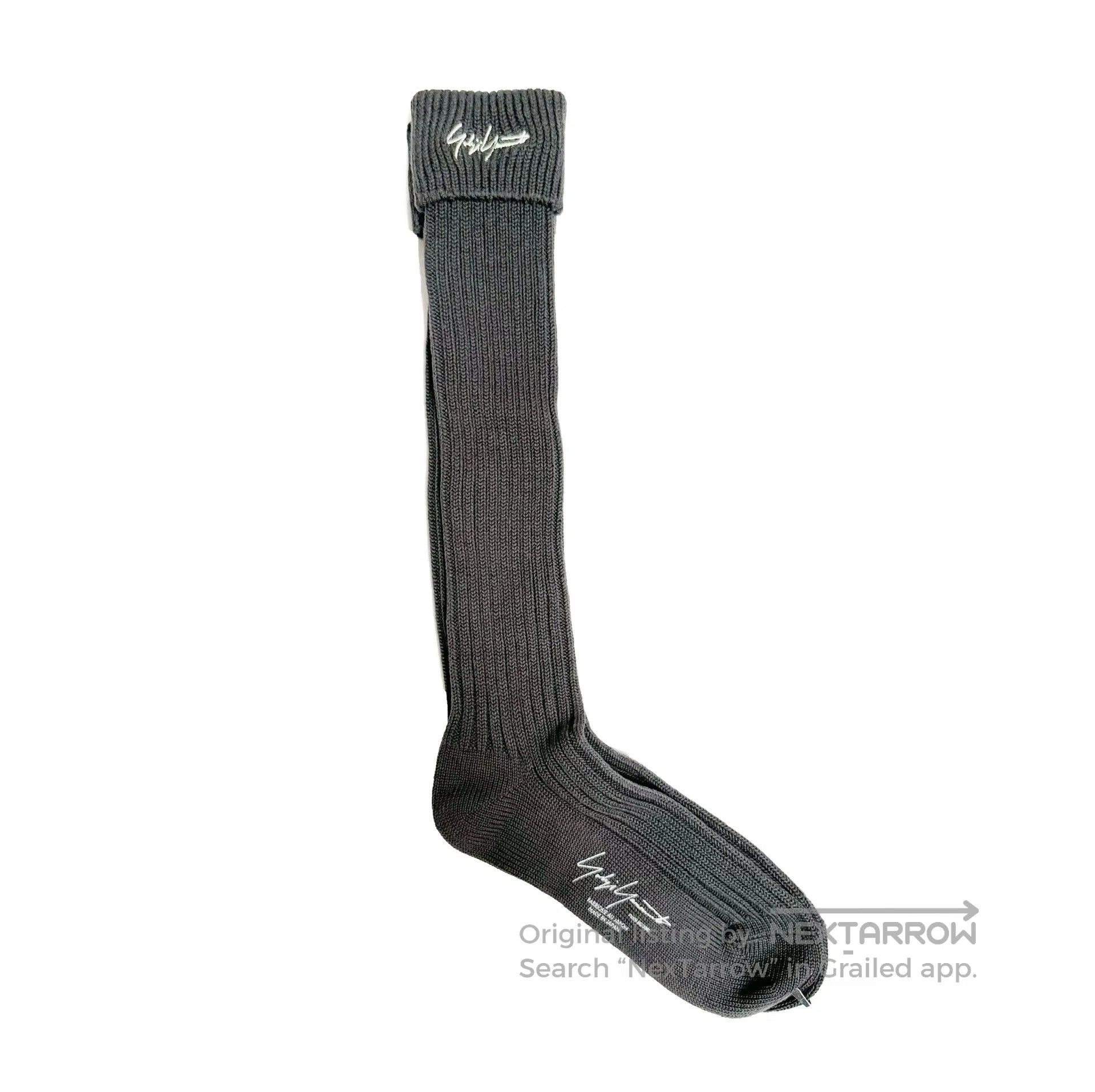 Yohji Yamamoto Yohji Yamamoto Pour Homme Gray Long Socks. Size ONE SIZE - 1 Thumbnail