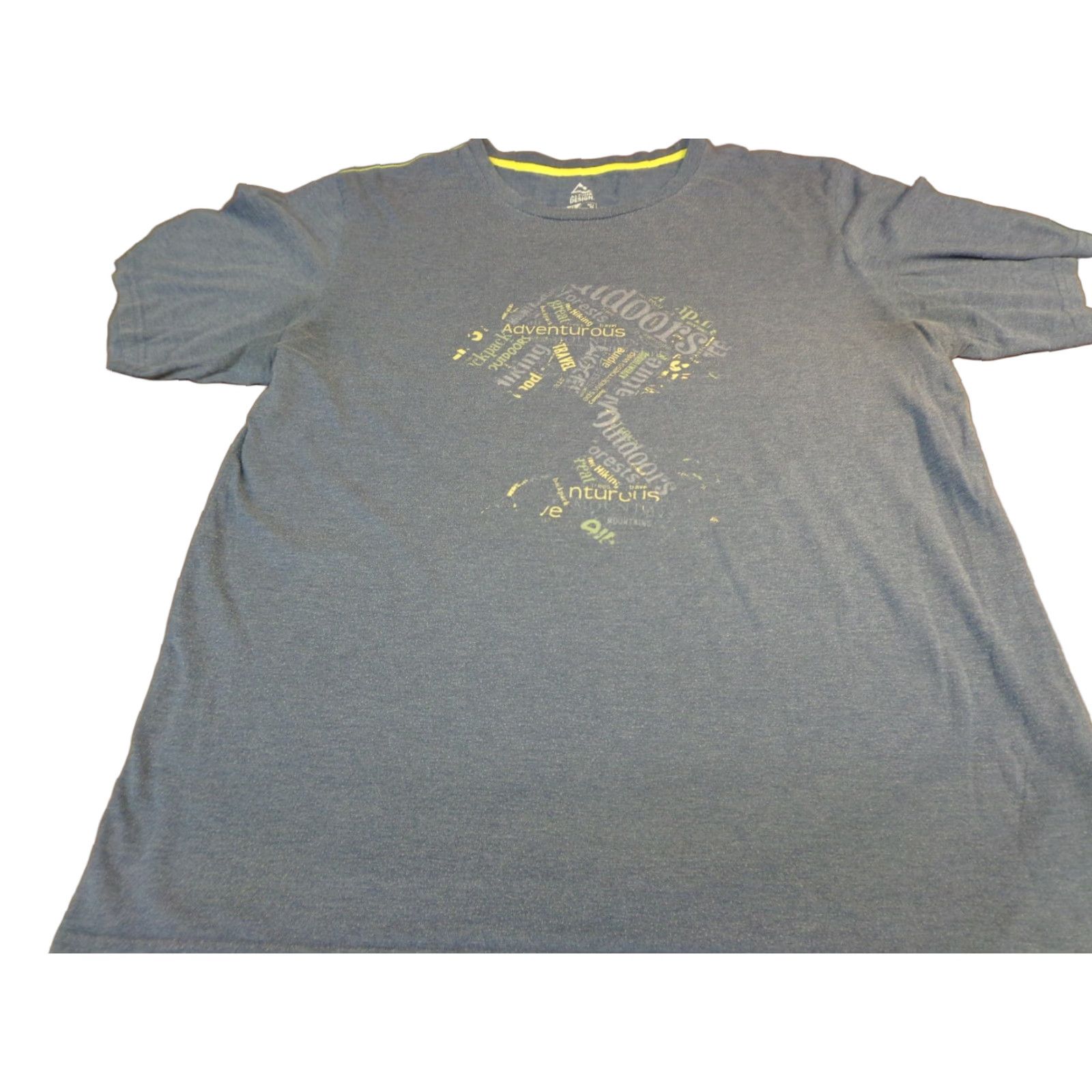 Vintage Alpine Design T-Shirt Men XL Blue Gray Hiking Travel Adventure Graphic A11 Size US XL / EU 56 / 4 - 1 Thumbnail