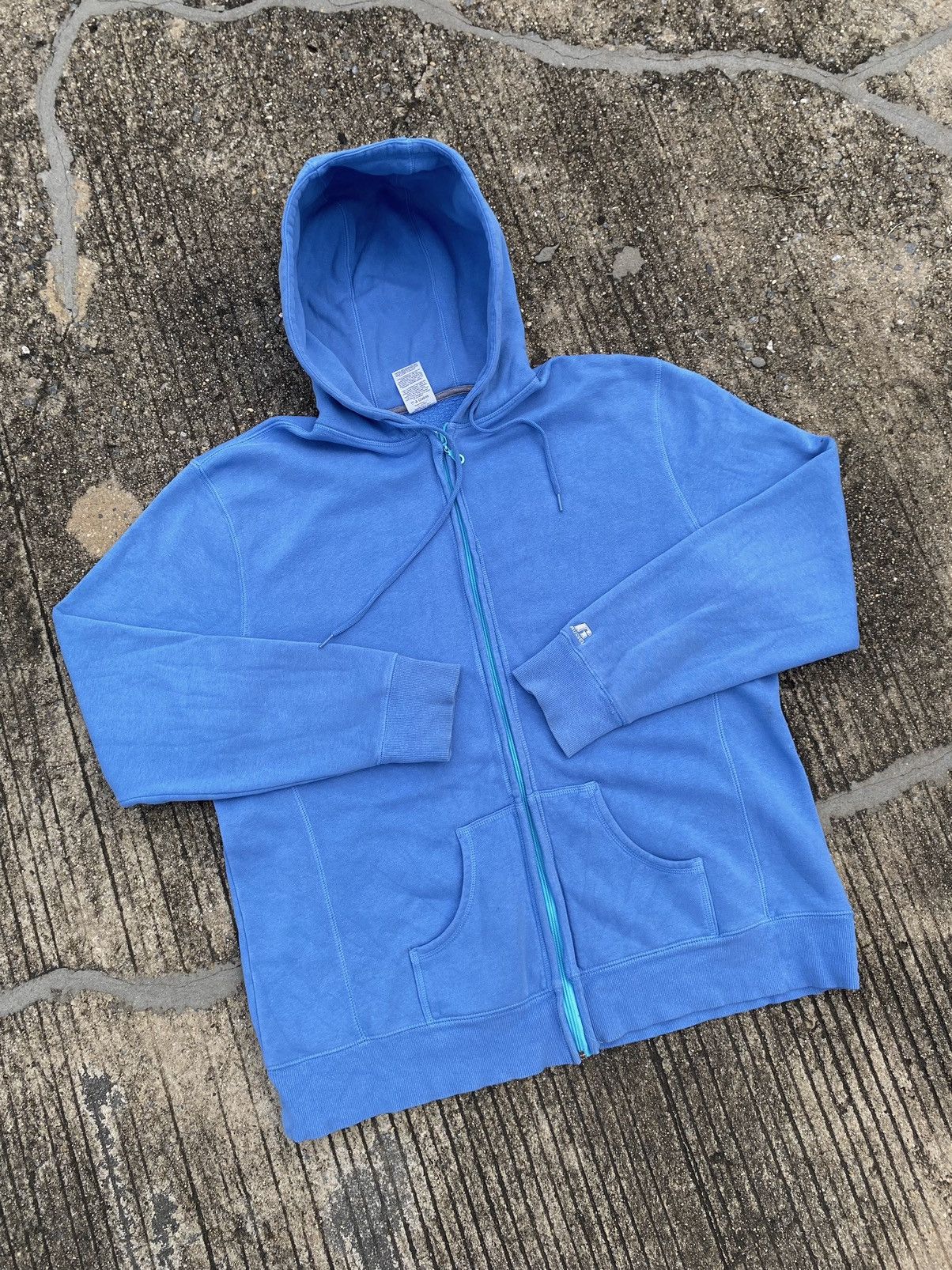 VTG Russell Athletic Hoodie Baby Blue