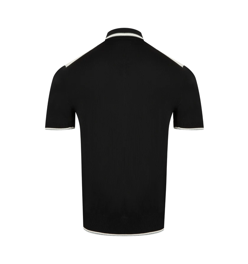 Amiri o1h1sh11225 Ma Striped Polo in Black Size US XL / EU 56 / 4 - 2 Thumbnail