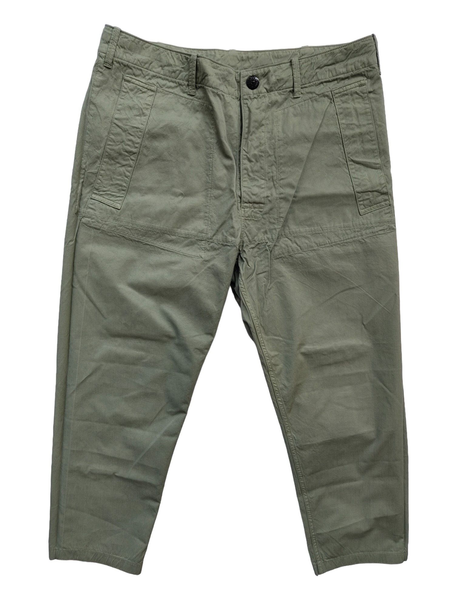 Stone Island Stone Island Reversible Light Army Green Cropped Pants Size US 32 / EU 48 - 3 Thumbnail