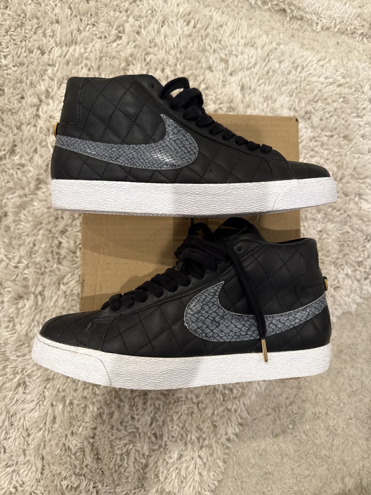 Nike × Supreme Black Nike sb Supreme Blazer 2006 10 Size US 10 / EU 43 - 1 Thumbnail