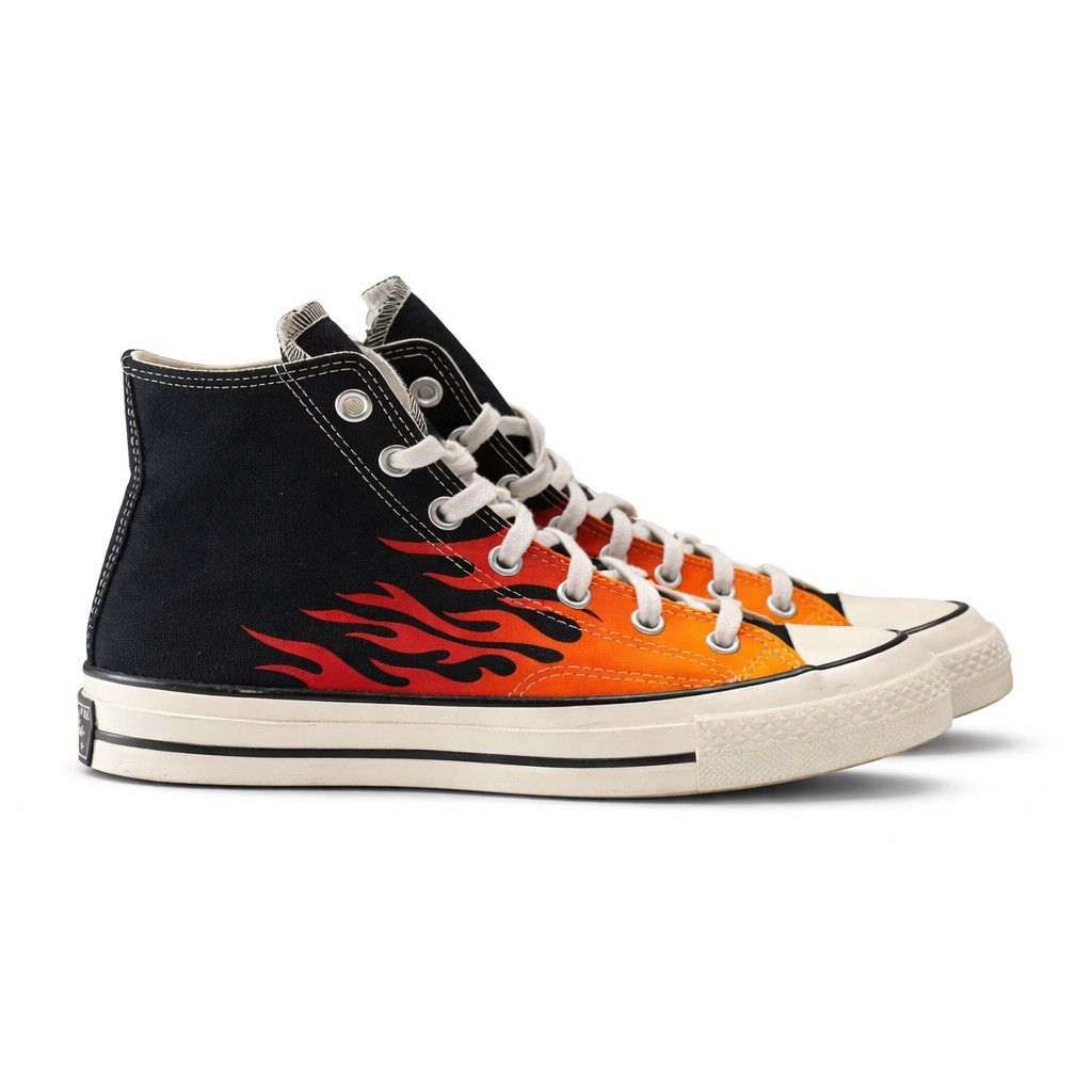Converse Vintage Converse Chuck 70 Hi “Flames” 2019 Archive Graphic Size US 6 / EU 39 - 1 Thumbnail