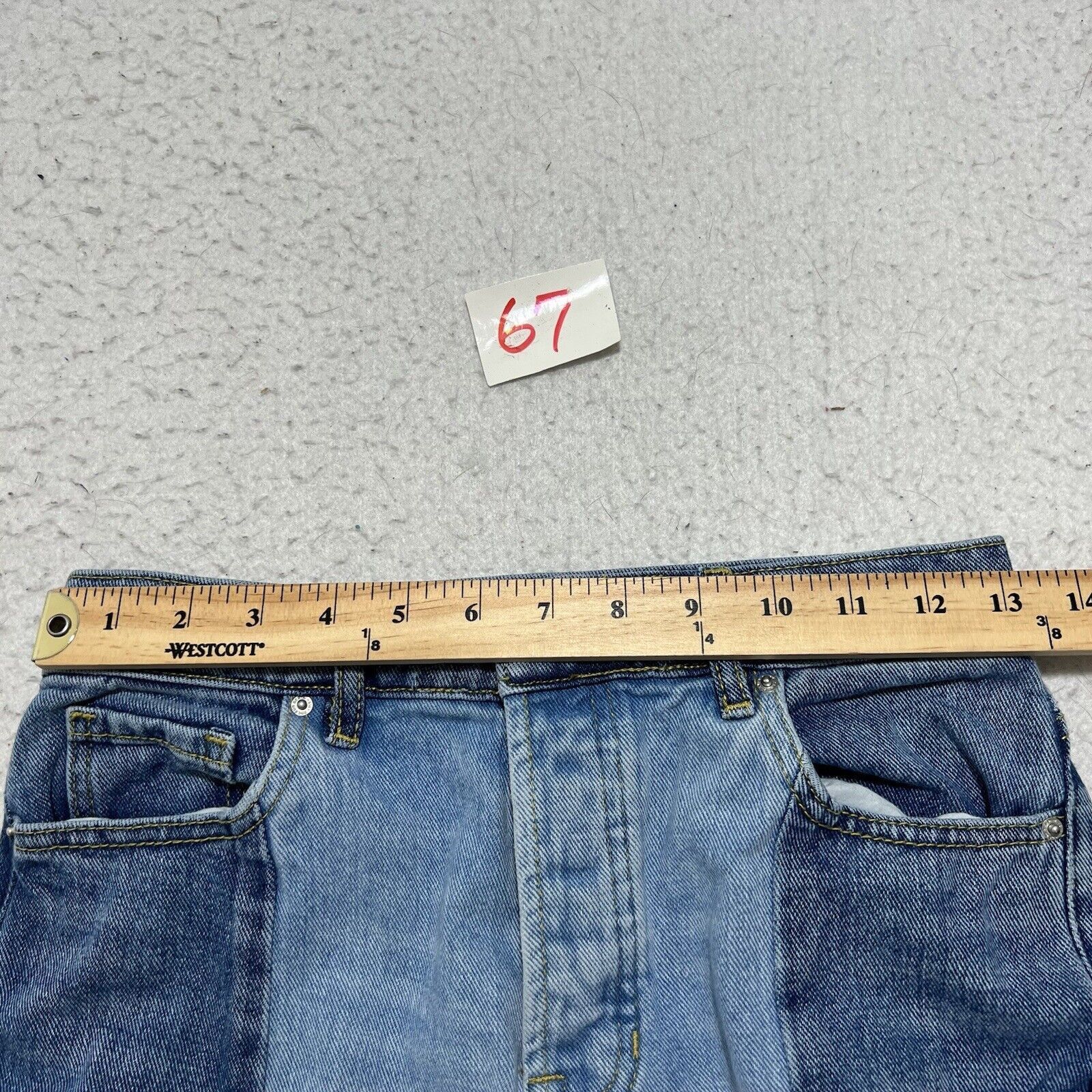 Pacsun PacSun 25 High Rise Straight Leg Button Denim Jeans Blue Size 26" / US 2 / IT 38 - 10 Thumbnail
