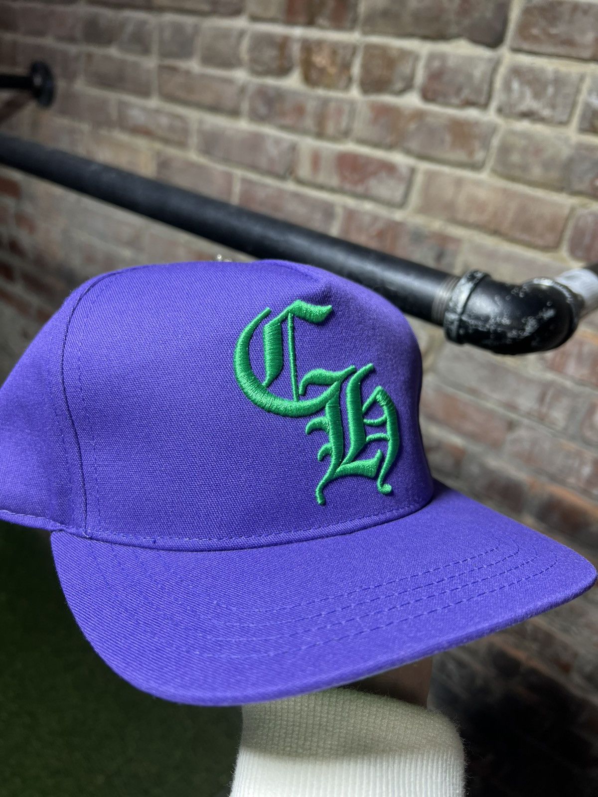 Chrome Hearts Chrome Hearts CH Baseball Snapback Purple Green Size ONE SIZE - 2 Thumbnail