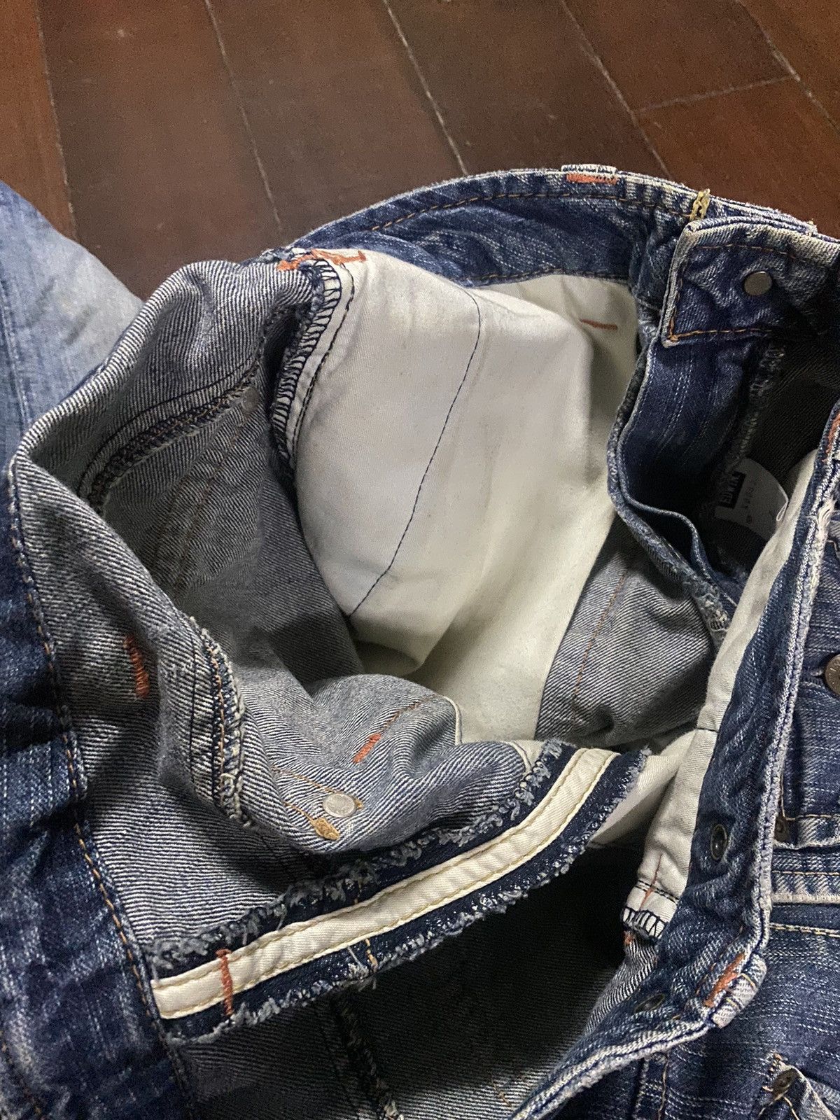Le Grande Bleu (L.G.B.) AMAZING 🔥🔥 EDWIN MULTI POCKET BUSH CARGO BOOT CUT WIDE LEG Size US 36 / EU 52 - 20 Thumbnail