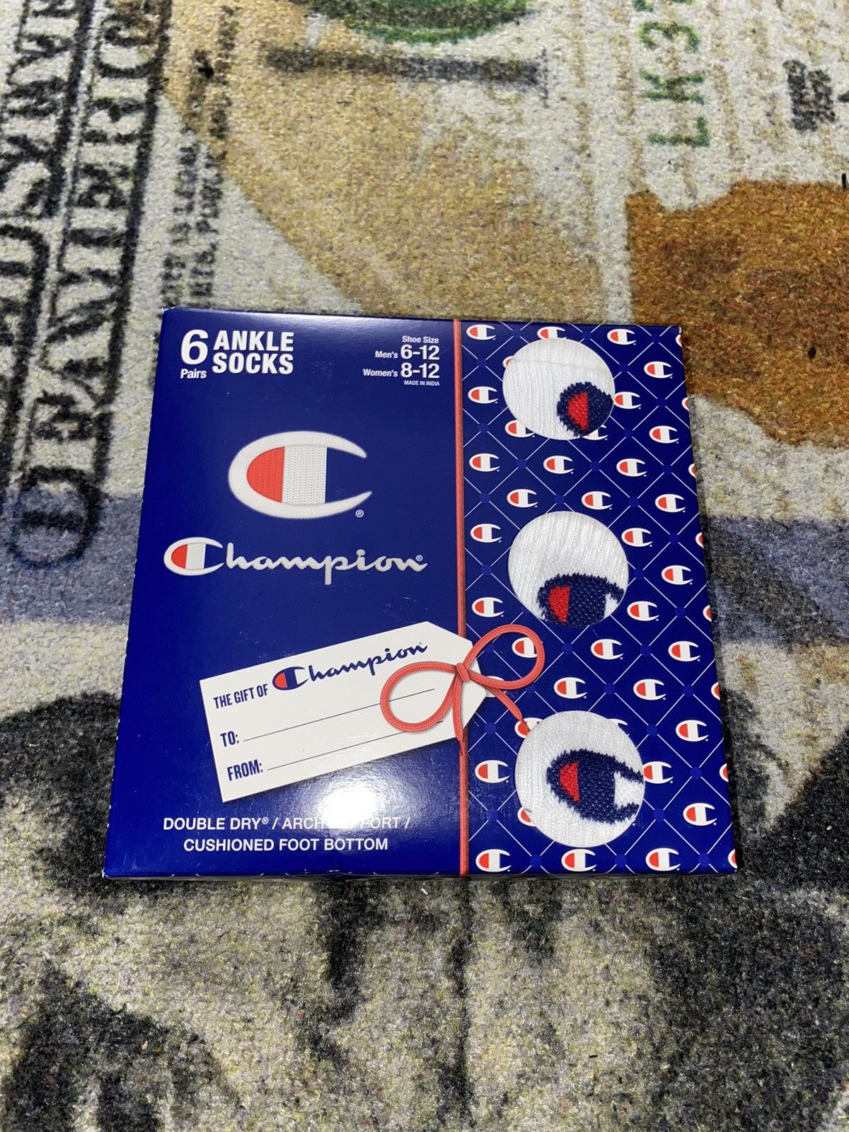 Champion Champion Cushioned Ankle Socks (6 Pack) Size ONE SIZE - 1 Thumbnail