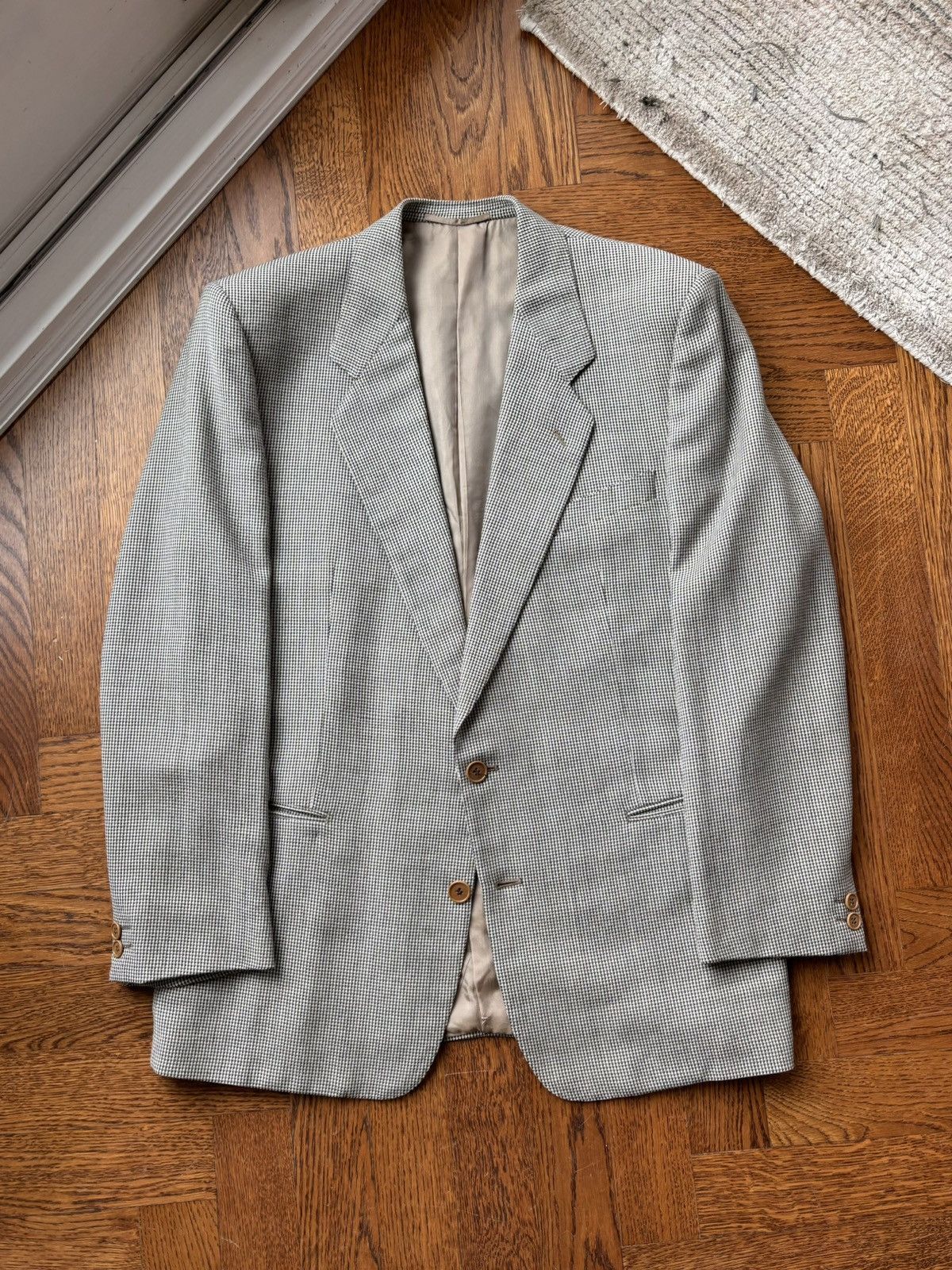 Gianfranco Ferre × Vintage Vintage Gianfranco Ferre Suit Houndstooth Two Piece Wool 54R Size 54R - 5 Thumbnail