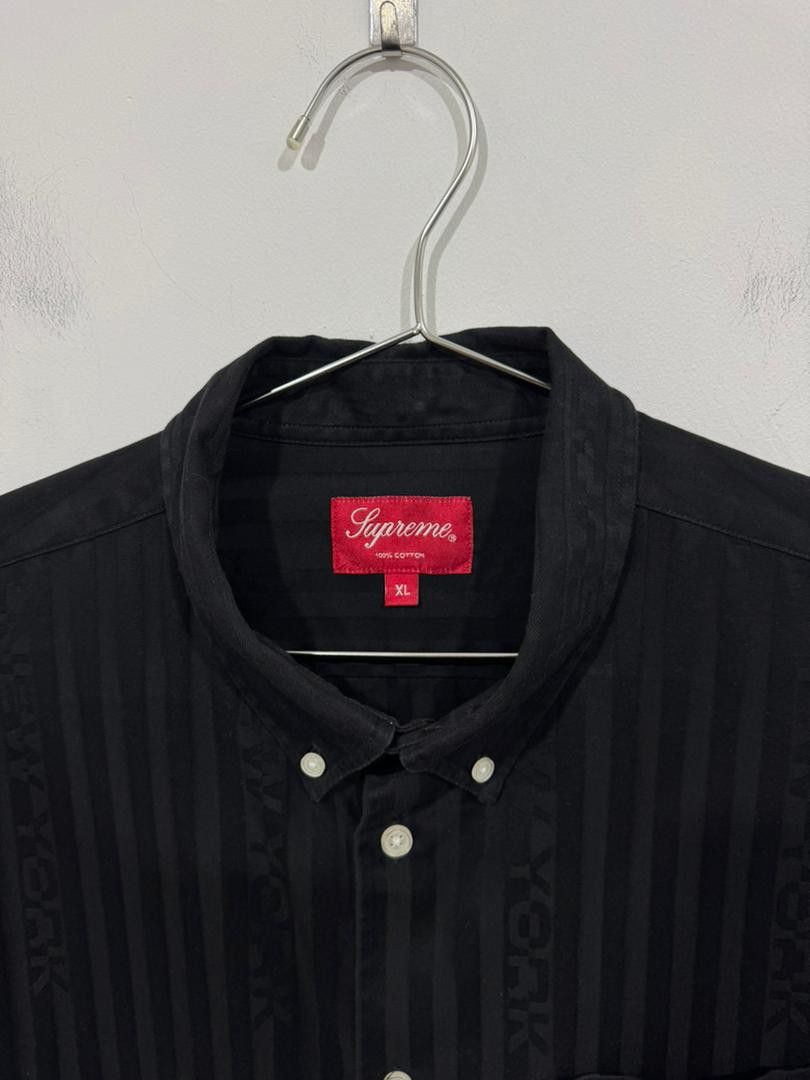 Supreme Supreme New York Monogram Black Shirt Size US XL / EU 56 / 4 - 4 Thumbnail