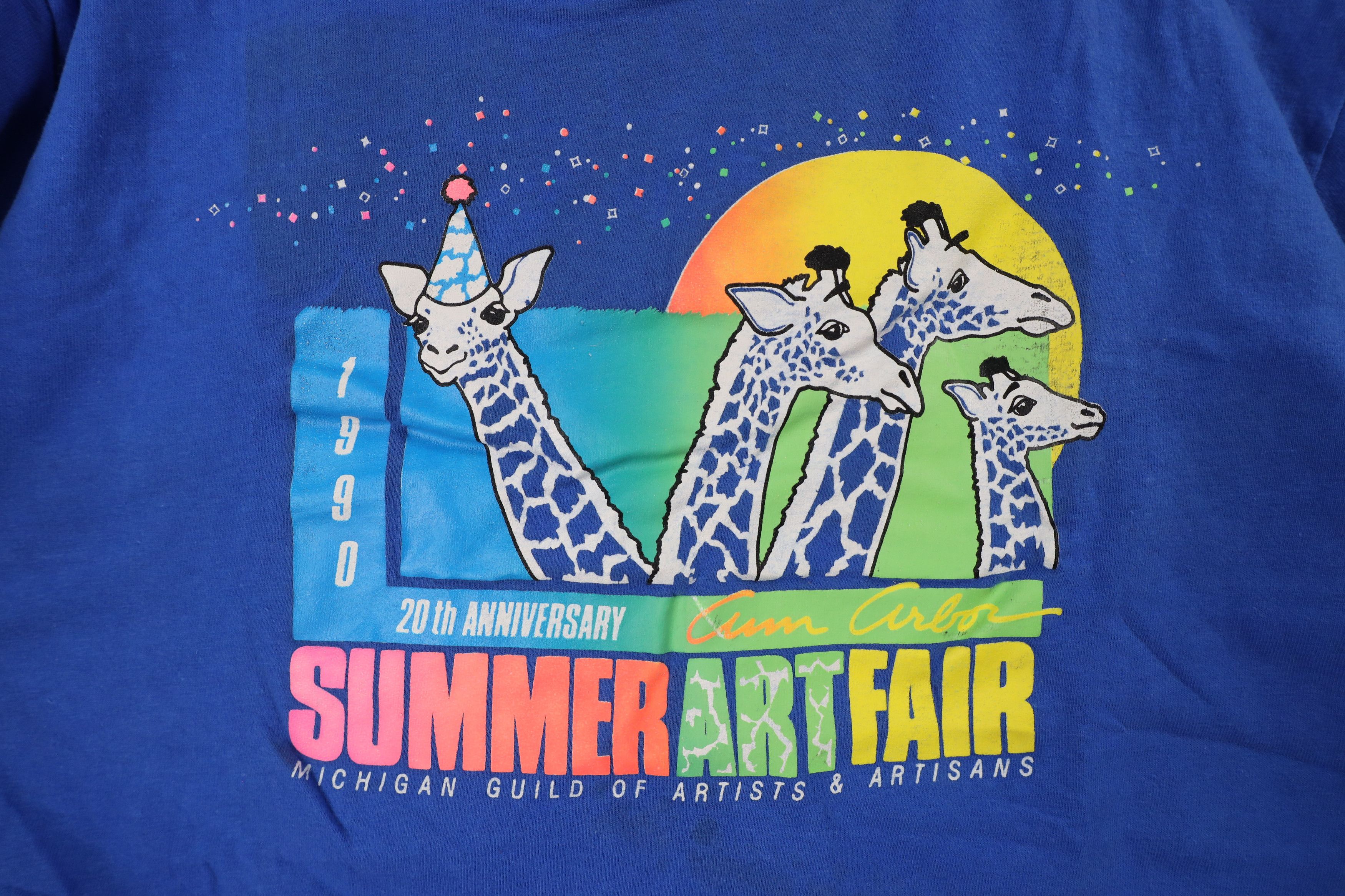 Vintage Vintage 90s 20th Anniversary Ann Arbor Art Fair T-Shirt Size US L / EU 52-54 / 3 - 4 Thumbnail