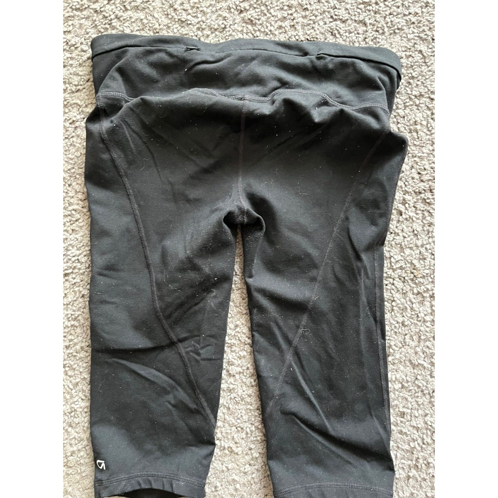 Gap GapFit GFast Black Solid Capri Leggings Pants Women's Size Medium Size 32" / US 10 / IT 46 - 3 Thumbnail