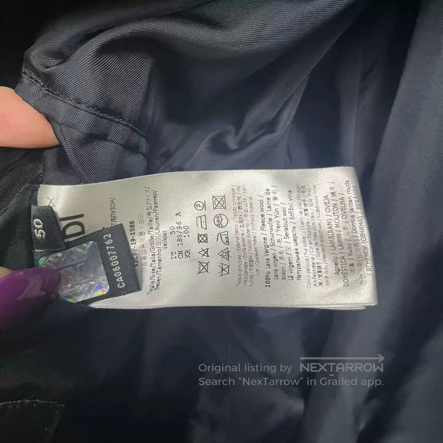 Fendi Fendi Black Detachable Lapel Jacket. Size US M / EU 48-50 / 2 - 3 Thumbnail