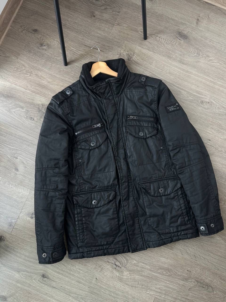 Japanese Brand × Schott × Vintage Vintage Japanese Schott Black Faded Pocket Jacket Size US M / EU 48-50 / 2 - 4 Thumbnail