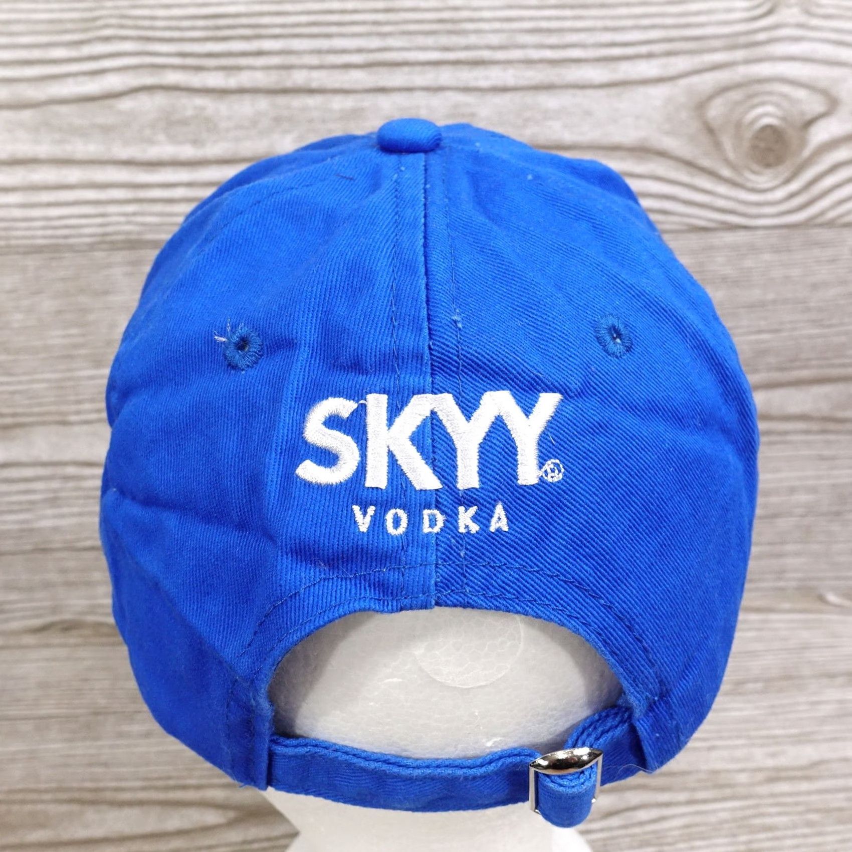 Vintage SKYY VODKA PROMO BLUE ADJUSTABLE STRAPBACK BASEBALL HAT CAP C Size ONE SIZE - 5 Thumbnail