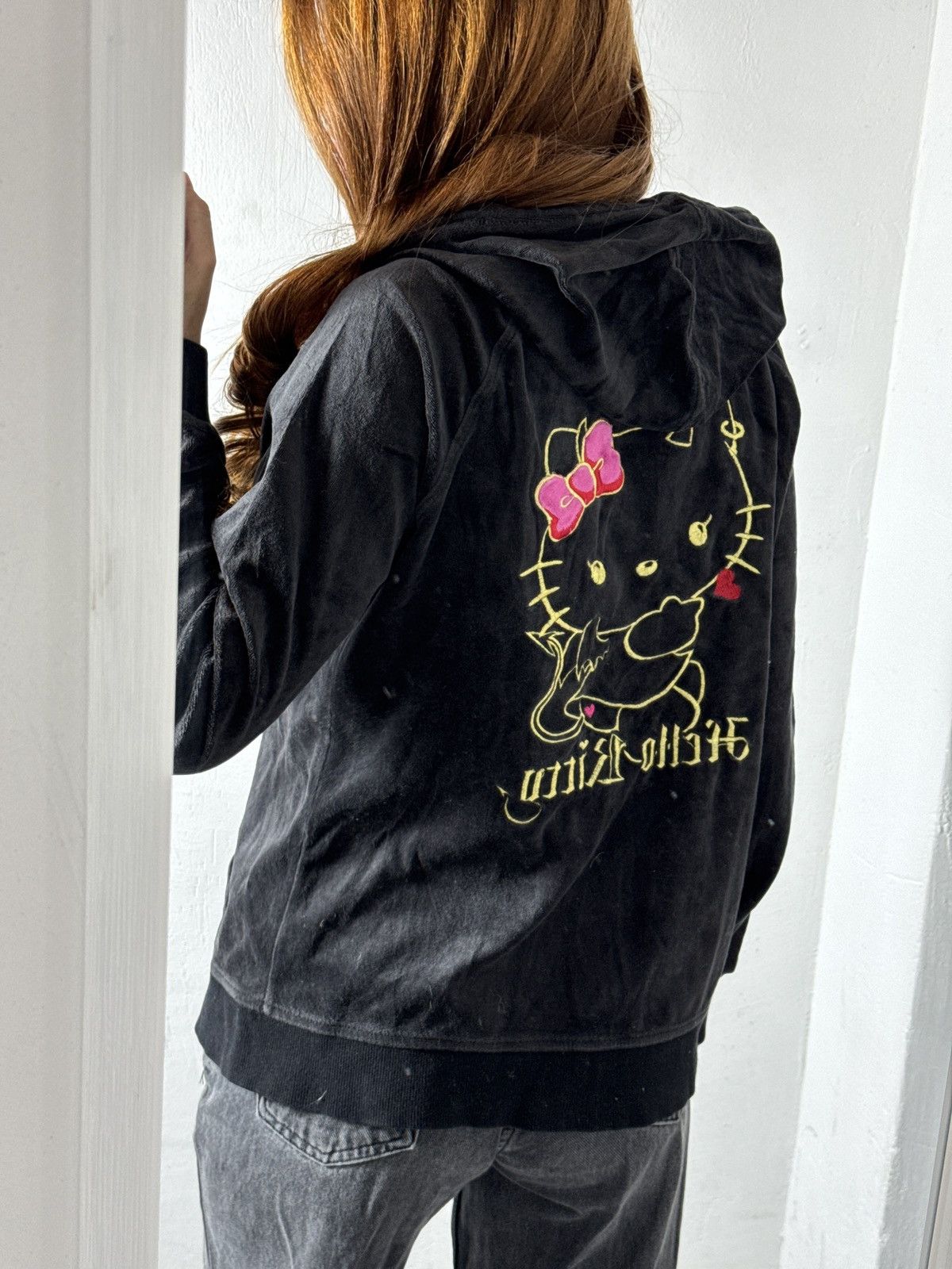 Cartoon Network VINTAGE HELLO KITTY DEVIL STYLE ZIP UP HOODIE Size L / US 10 / IT 46 - 2 Thumbnail