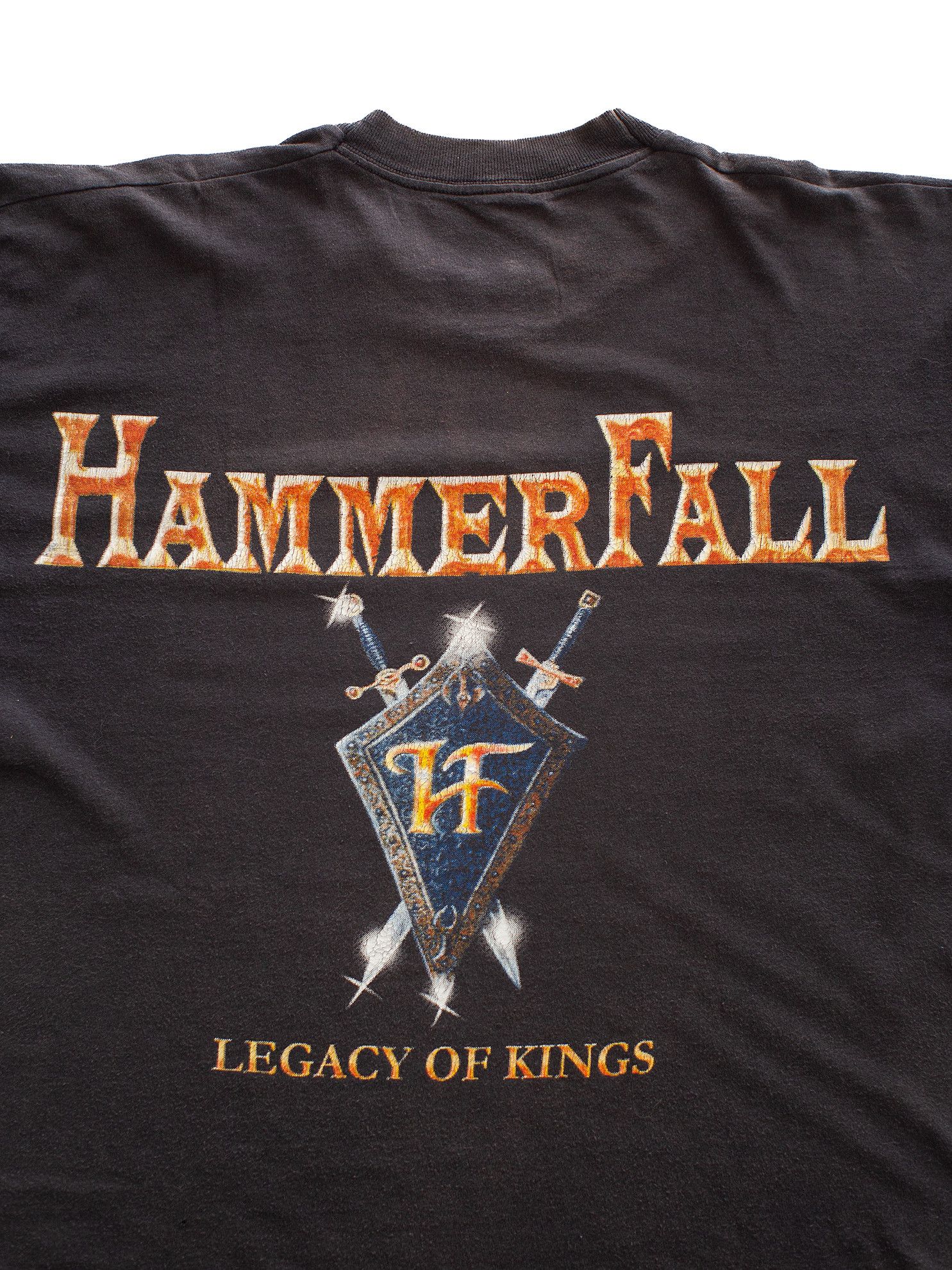 Band Tees Vintage 1998 HammerFall "Legacy of Kings" 90s Band T-Shirt Size US L / EU 52-54 / 3 - 5 Thumbnail