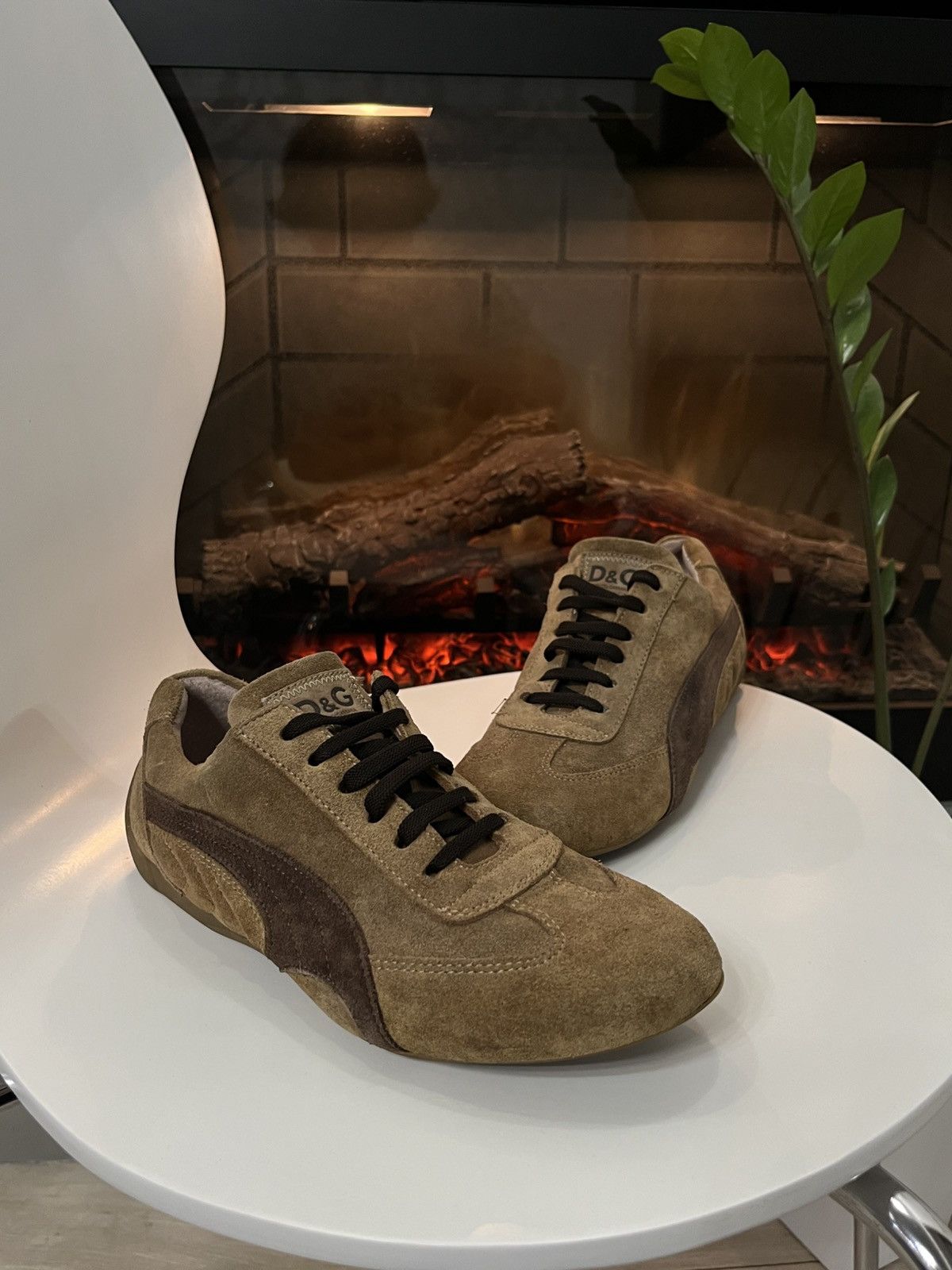 Dolce & Gabbana 🔥90's Dolce & Gabbana Suede Sneakers Speed Cat Vibe Size US 6.5 / EU 39-40 - 8 Thumbnail