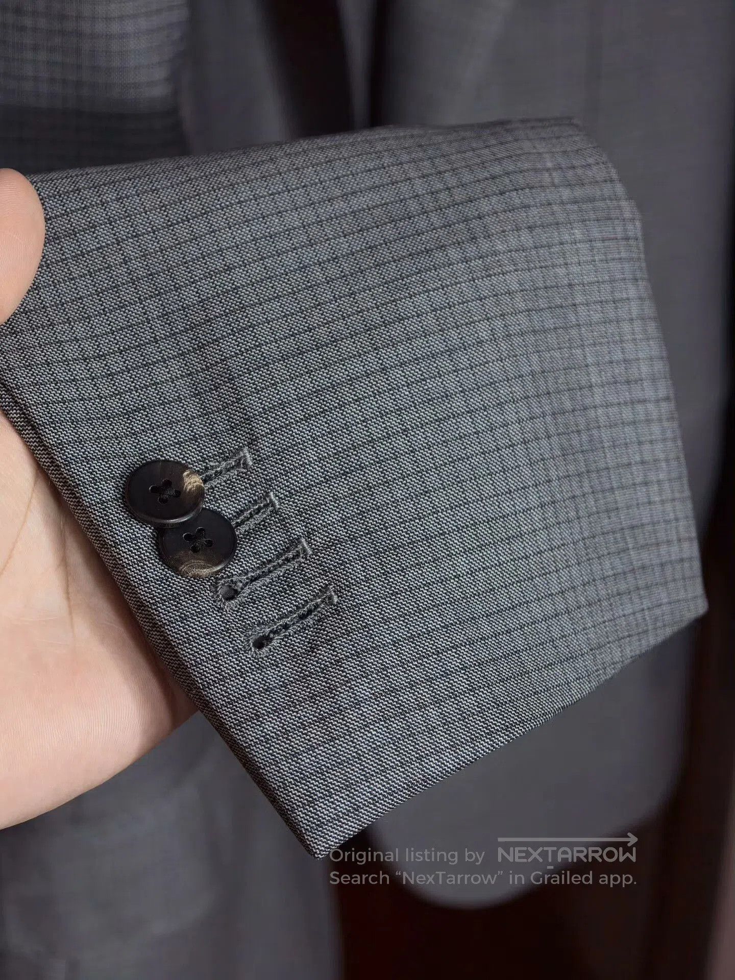 Cerruti 1881 Custom Italian Wool Half-Lined Suit. Size US M / EU 48-50 / 2 - 4 Thumbnail