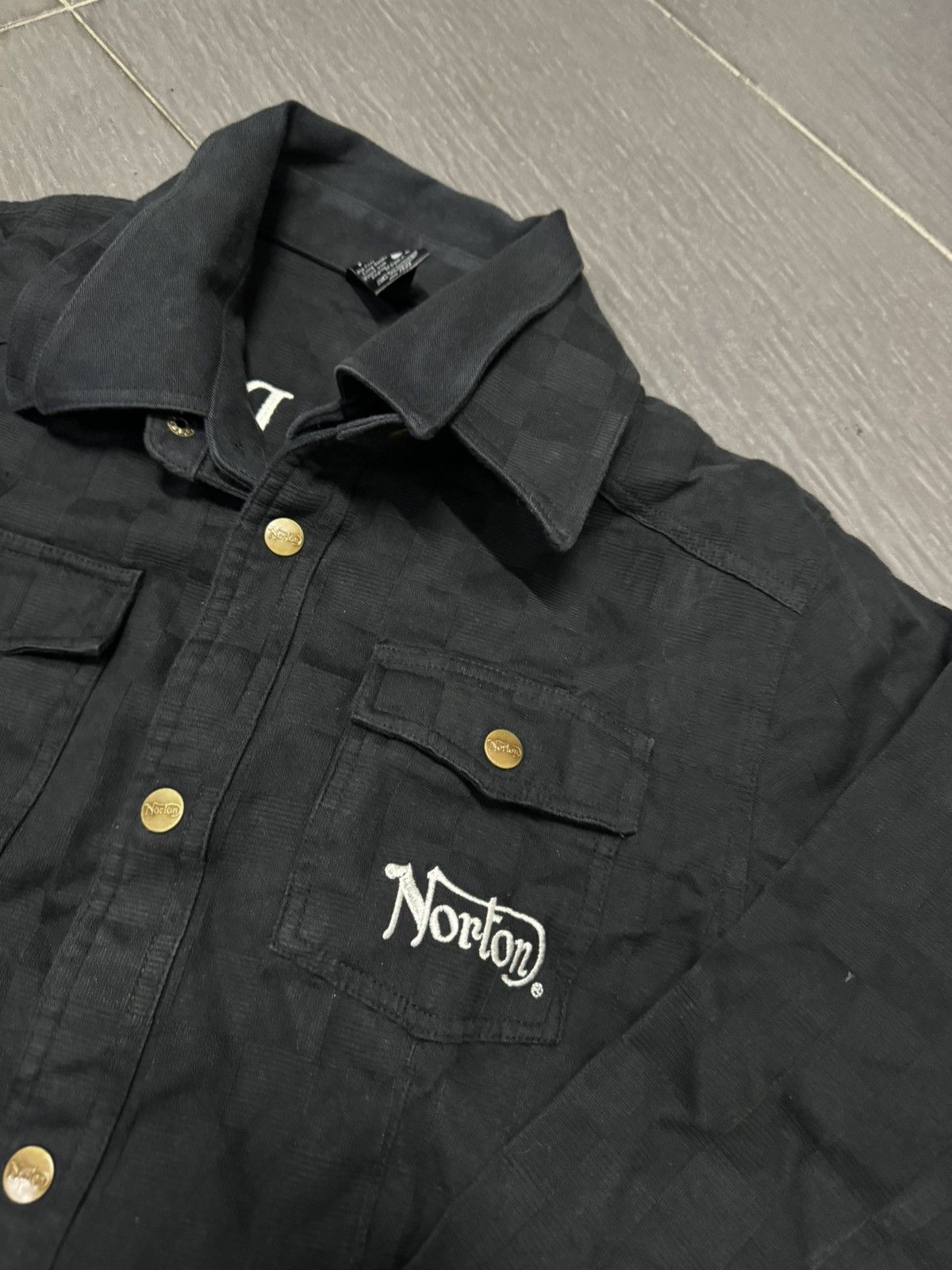 Norton NORTON EMBROIDERY BIKERS DENIM SHIRT Size US L / EU 52-54 / 3 - 2 Thumbnail