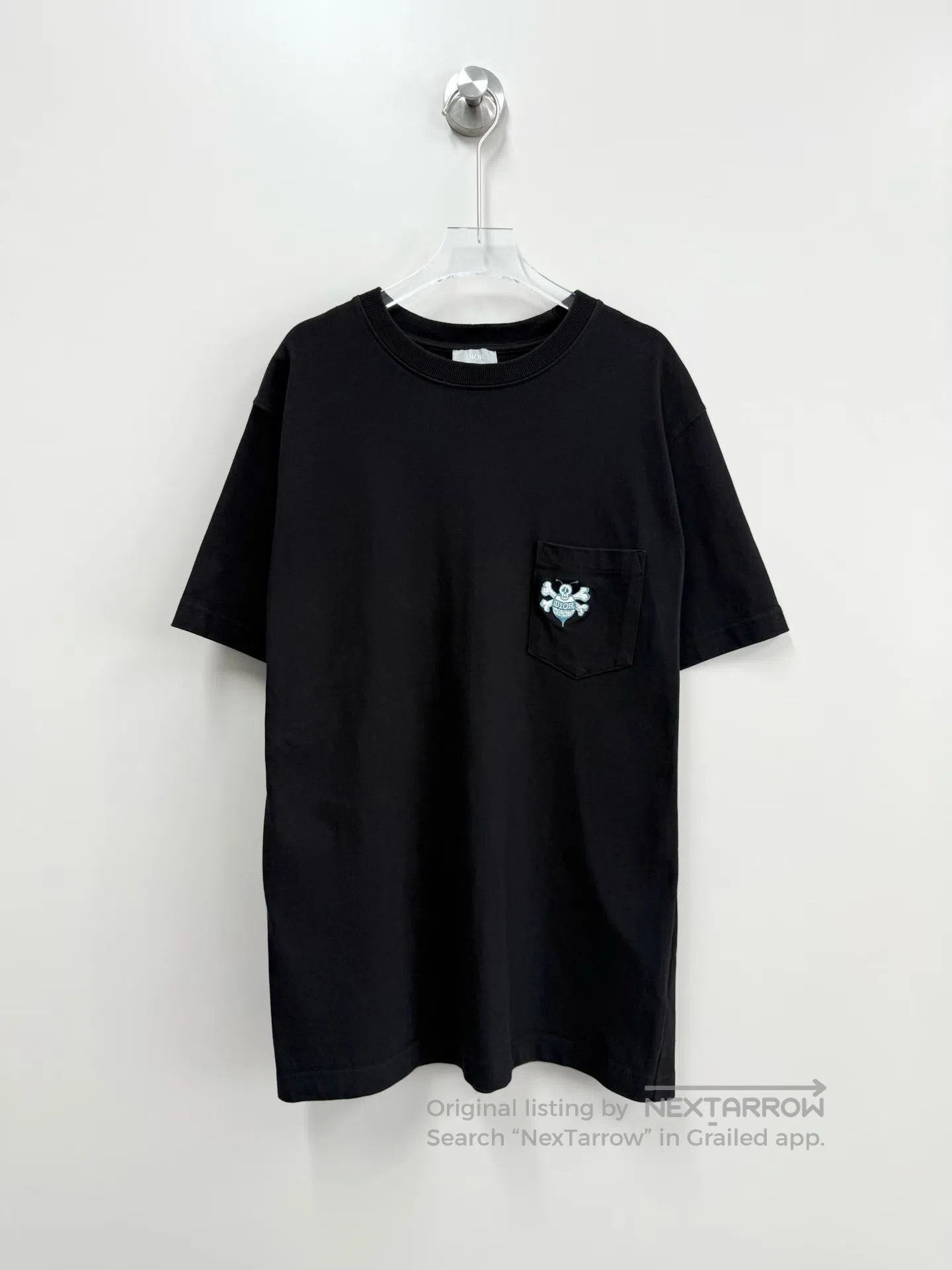 Dior × Stussy Dior x Stussy bee embroidered t-shirt tee t black