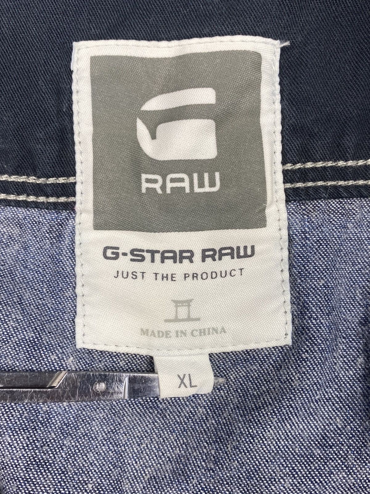 G-Star G-Star RAW Denim Western Shirt Blue Snap Button Tailor Shirt Size US XL / EU 56 / 4 - 16 Thumbnail
