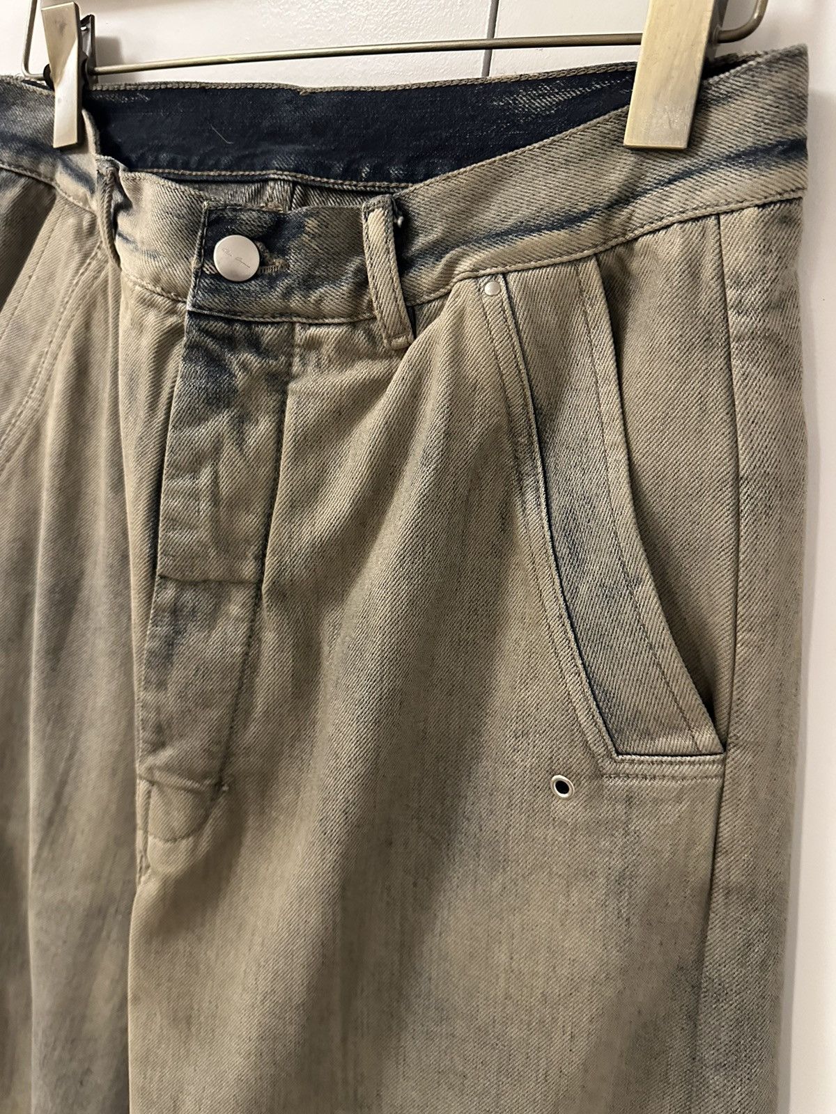 Rick Owens LUXOR Tailored Belas Acid Degrade Jeans, size 48 Size US 32 / EU 48 - 4 Thumbnail