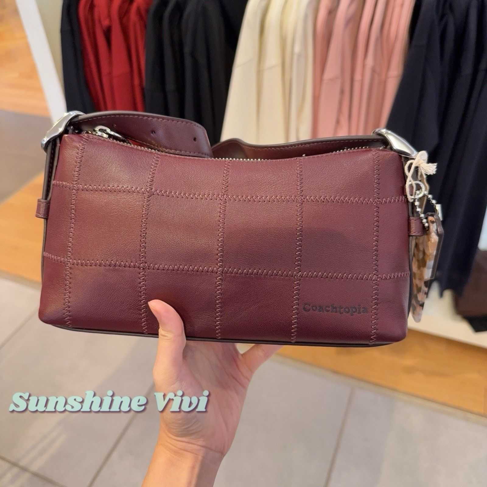 Coach NWT Coach Ego Small Shoulder Bag In Leather CEJ50 merlot Size ONE SIZE - 9 Thumbnail