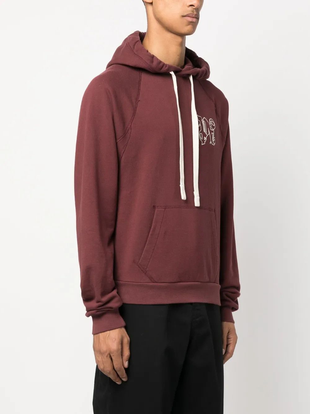 Palm Angels o1y0325 Logo Hoodie in Bordeaux Size US M / EU 48-50 / 2 - 3 Thumbnail