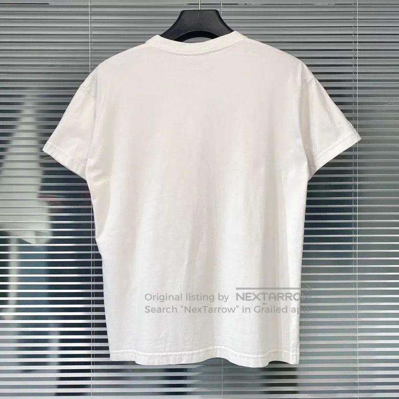 Balenciaga Balenciaga White Short Sleeve T-Shirt with Double B Mosaic Size US XS / EU 42 / 0 - 2 Thumbnail
