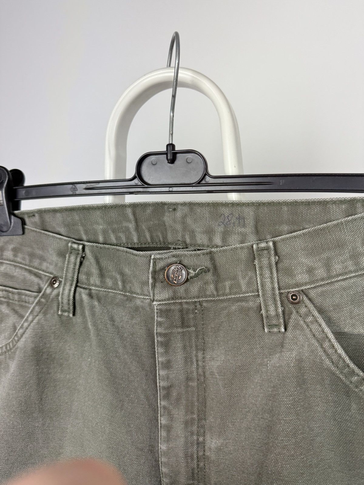 Carhartt × Dickies × Vintage Vintage faded earth tone green baggy fit dickies pants hype Size US 31 - 12 Thumbnail