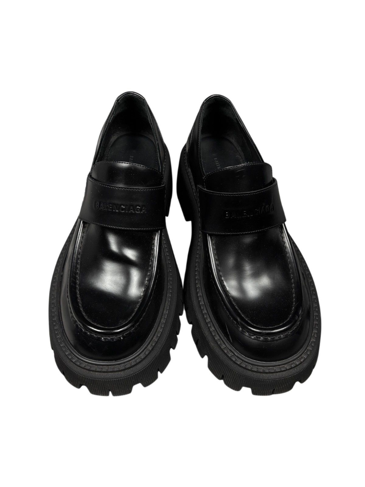 Balenciaga Balenciaga Tractor Loafers Black Leather Size 42 Size US 9 / EU 42 - 2 Thumbnail
