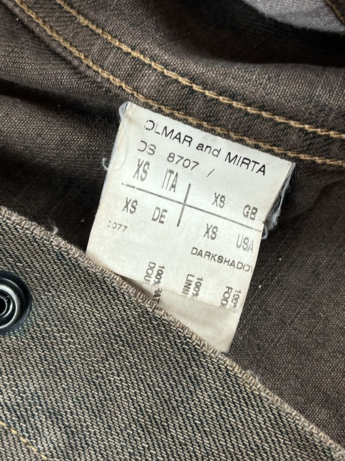Rick Owens FW06 Rick Owens Dustulator Dark Shadow Denim Jacket Thrashed Size US S / EU 44-46 / 1 - 12 Thumbnail