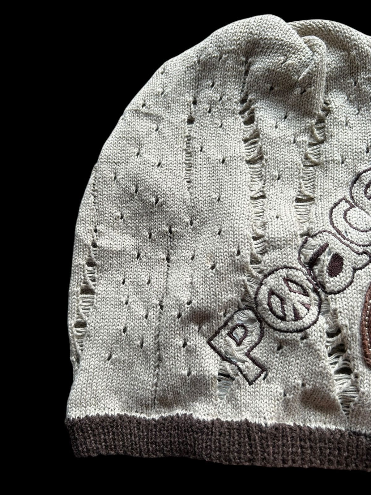 Japanese Brand × Kapital × Vintage Peace Distressed Punk Bondage Beanie Hats Rare ☠️☠️ Size ONE SIZE - 12 Thumbnail