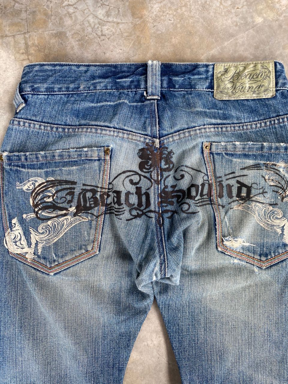 If Six Was Nine 💥BEST OFFER💥VINTAGE BEACH SOUND DISTRESSED DENIM Size US 32 / EU 48 - 7 Thumbnail