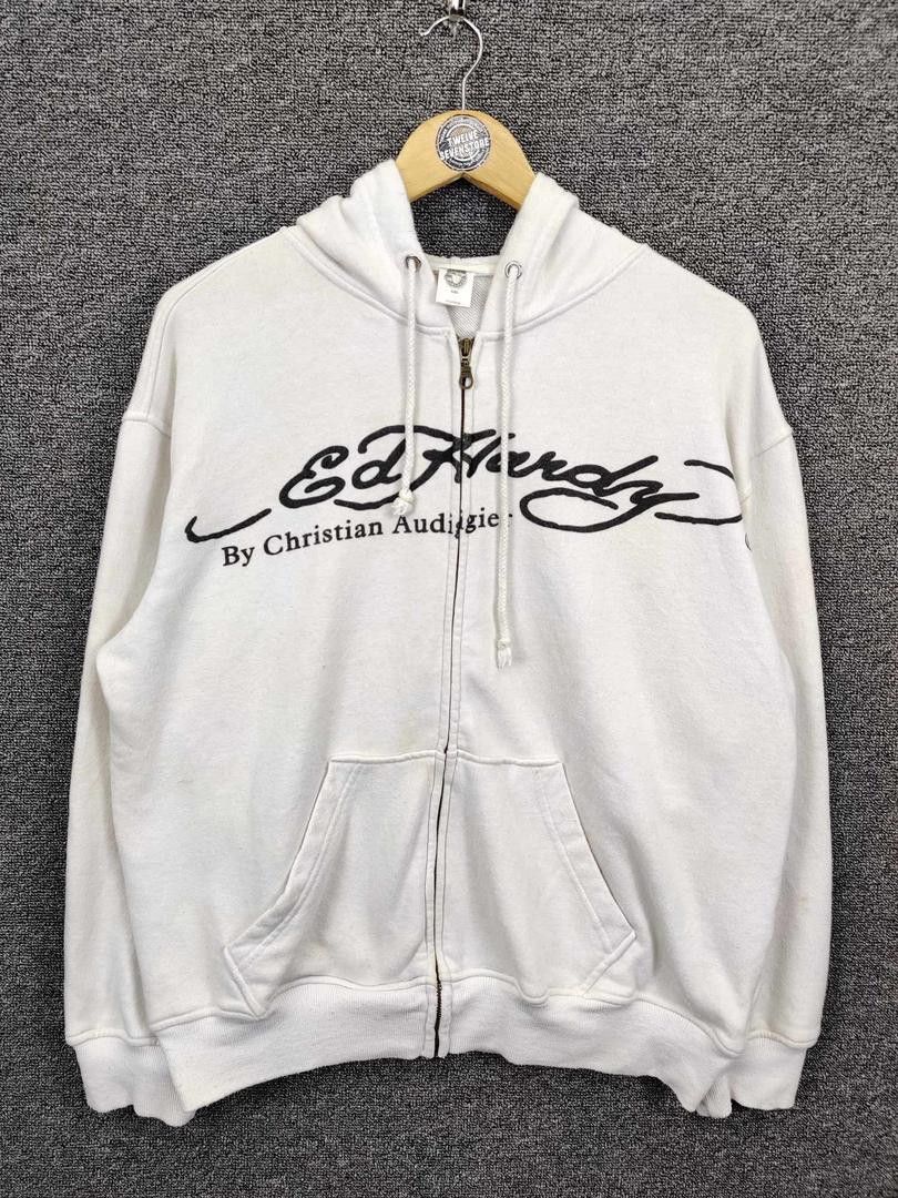 Ed Hardy Ed Hardy Christian Audigier Los Angeles Skull Zip Up Hoodie Size US L / EU 52-54 / 3 - 4 Thumbnail